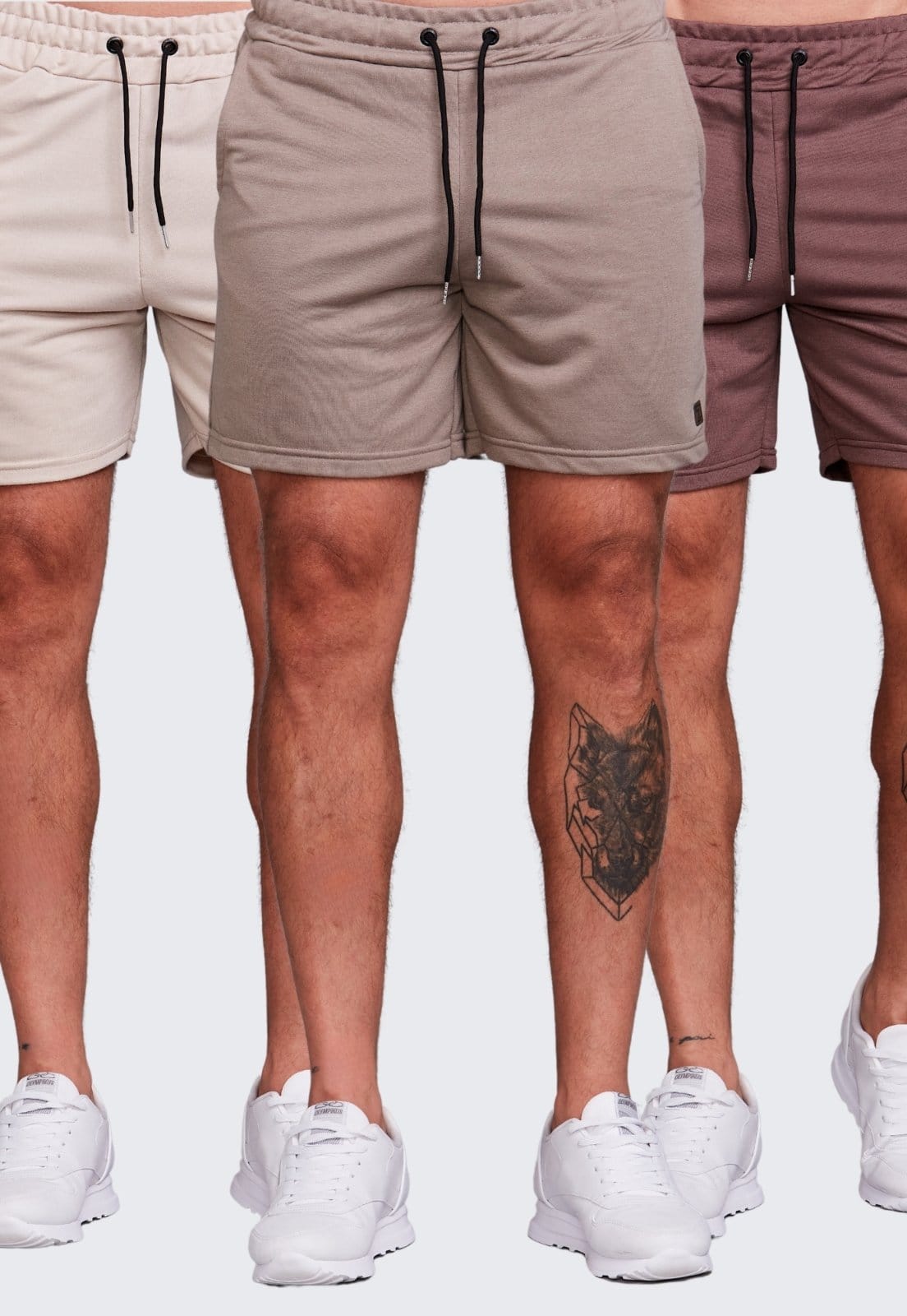 Kit 3 Shorts Moletinho Masculino Daze Modas Chumbo e