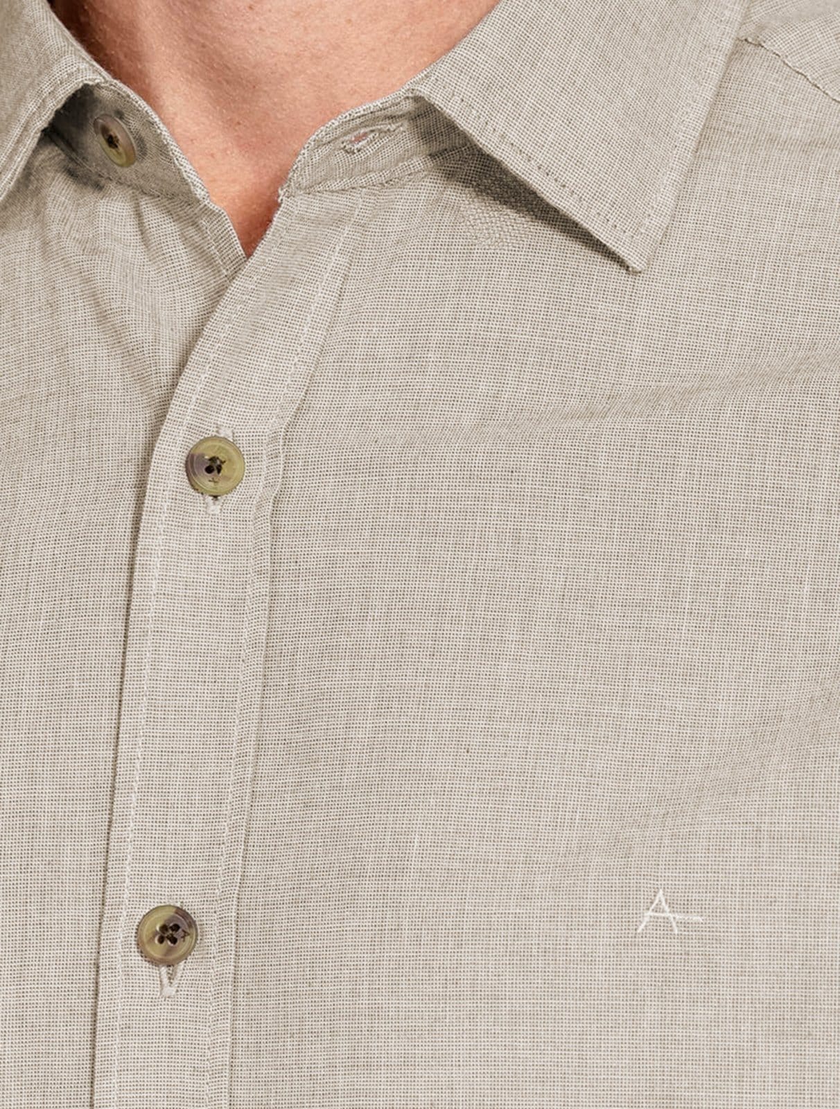 Vista 2 Camisa Aramis Masculina Regular Loop Flame Altino Areia Aramis azul