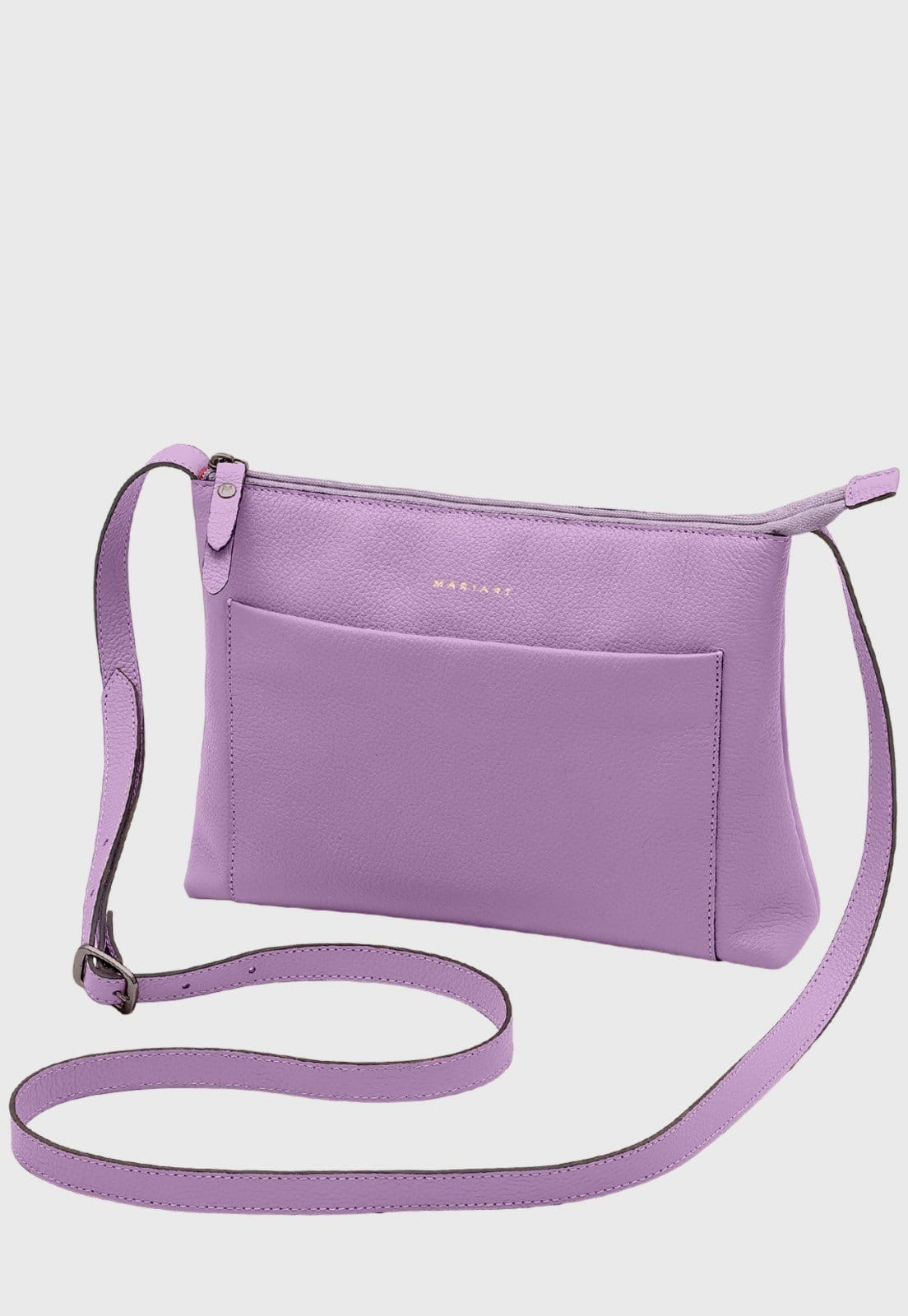 Bolsa Transversal Couro Mariart Orquídea Violeta