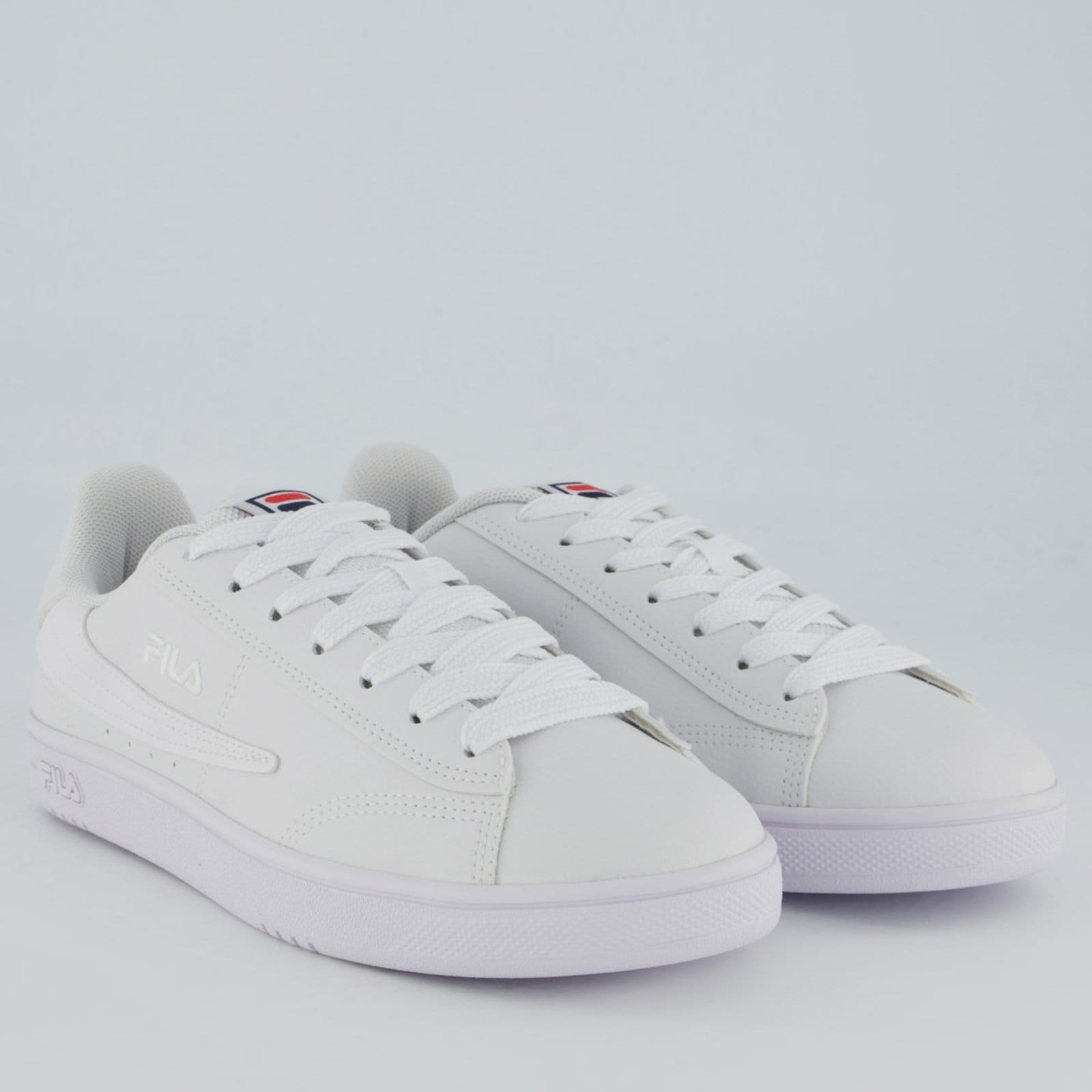 Vista 2 Tênis Fila Court 90 Sport Feminino e Marinho Fila branco