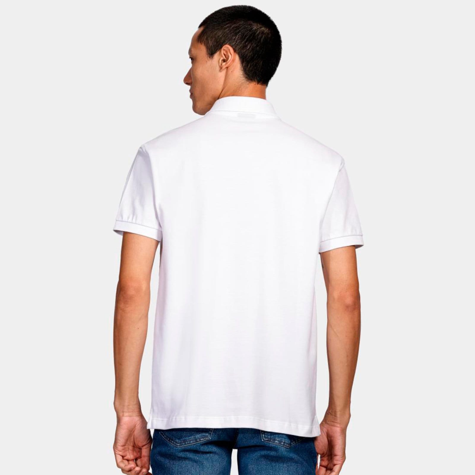 Vista 2 Camisa Polo Aramis Piquet Pastel Ve25 Masculino Aramis branco