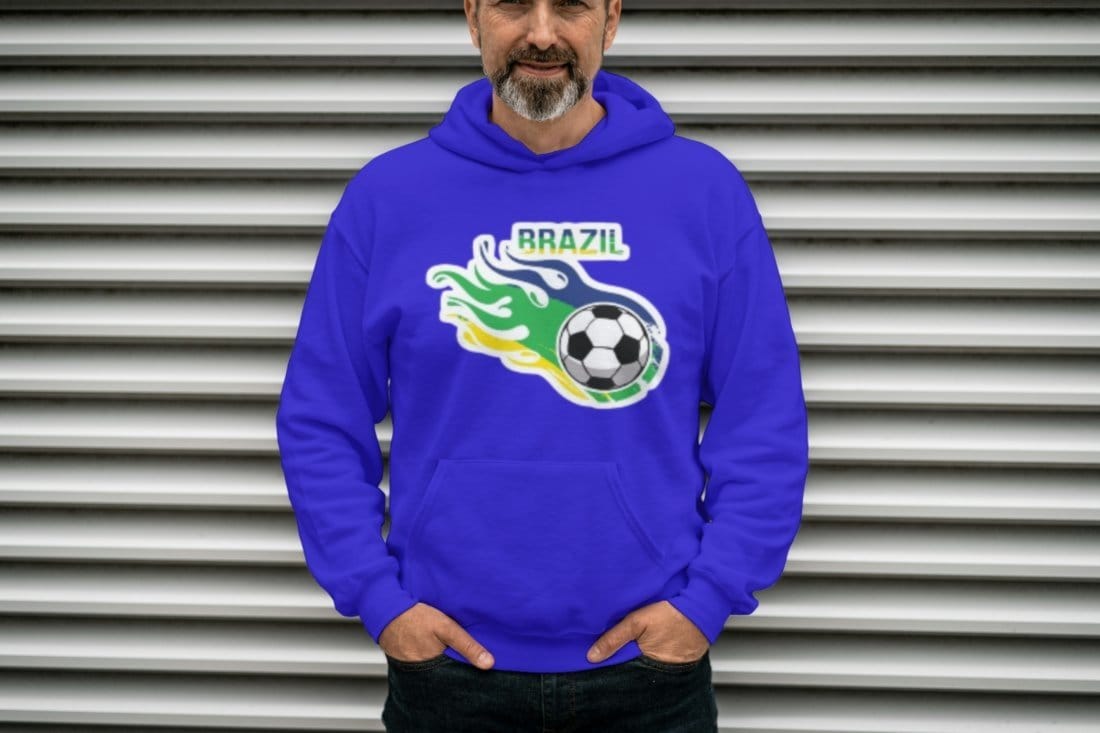 Blusa de Frio Moletom Esportivo Com Capuz Unissex Royal