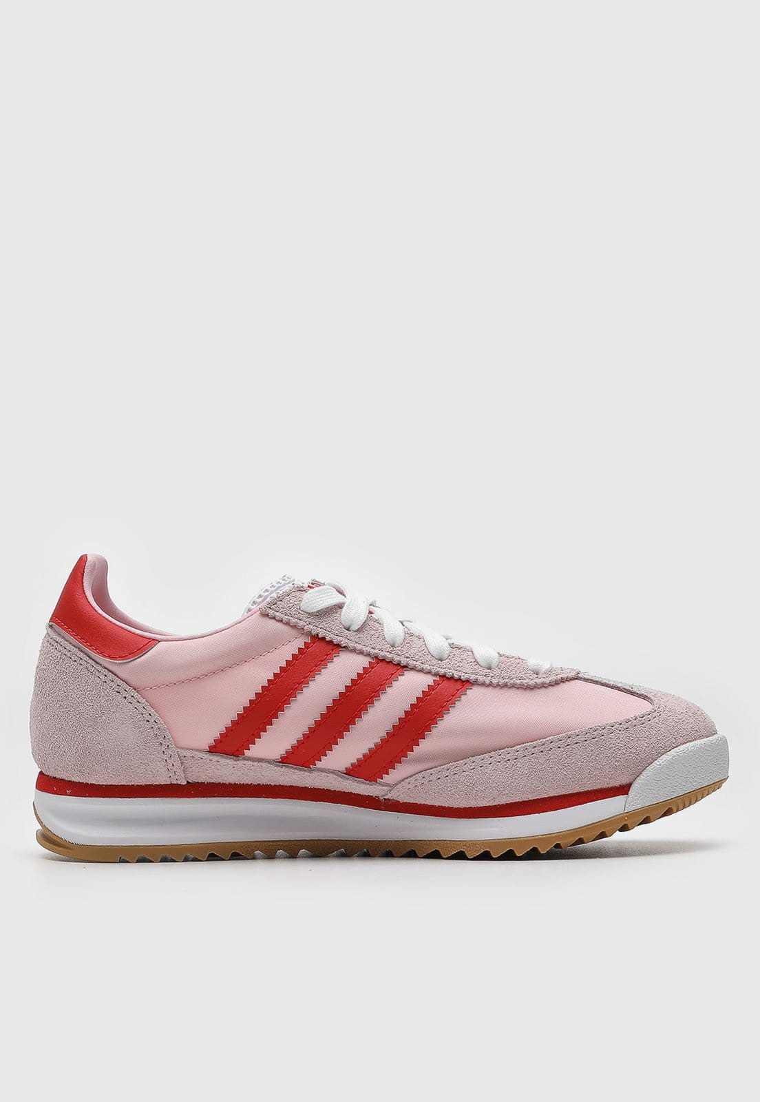Vista 2 Tênis Feminino adidas Originals SL 72 RS e Vermelho adidas Originals rosa