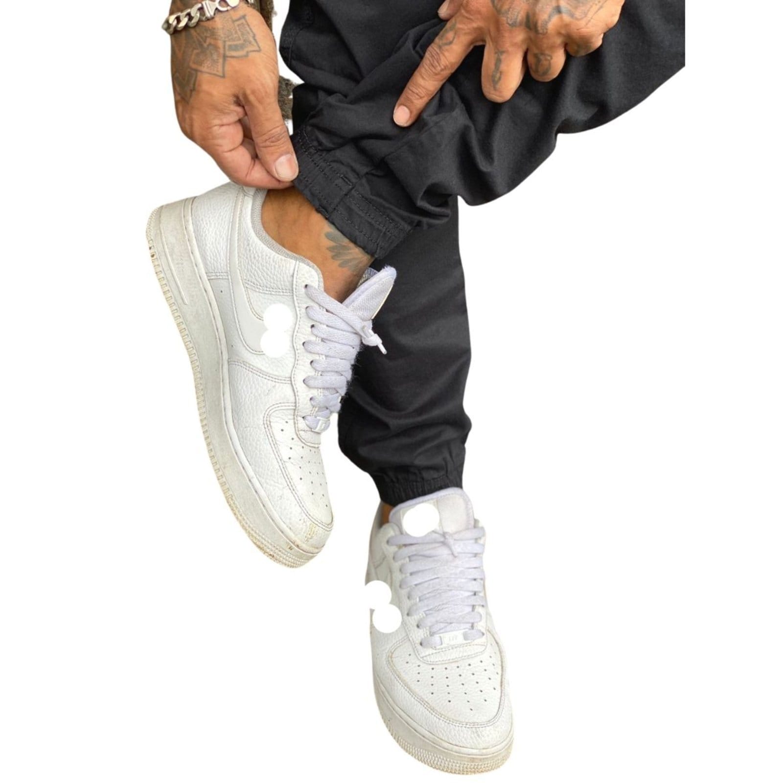 Vista 2 Calça jogger Preta Sarja Masculina Jeans Loka preto