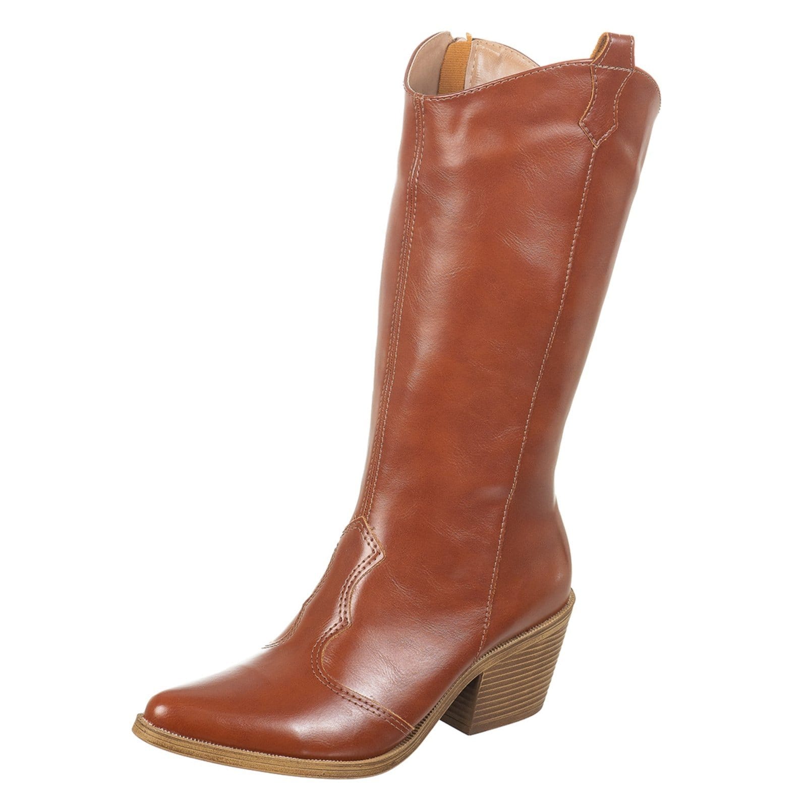 Bota Texana Western Country Via Birigui Cano Médio Lisa