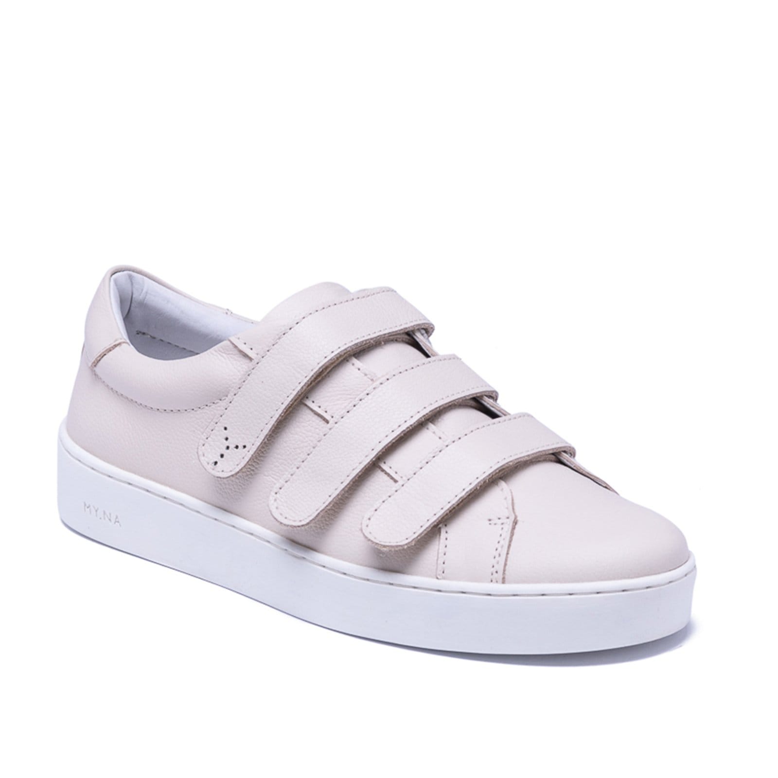 Tênis MY.NA Y3 Couro Legítimo Tira Off White