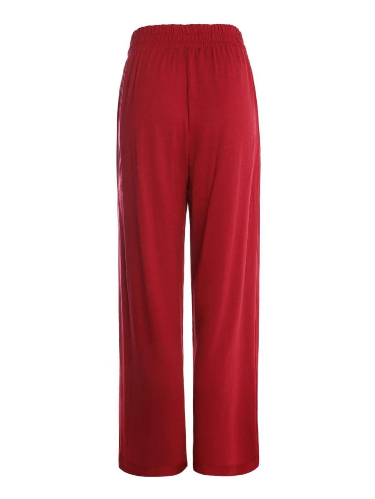 Vista 2 Calça Moletinho Wide Leg Autentique Feminina VINHO Autentique roxo