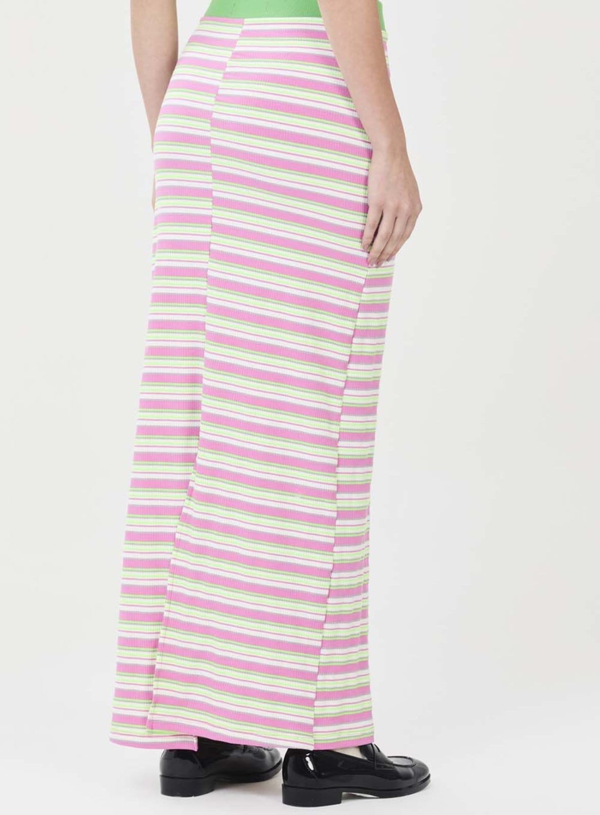 Vista 2 Saia Reta Listrada Colcci CLC Colcci CLC rosa