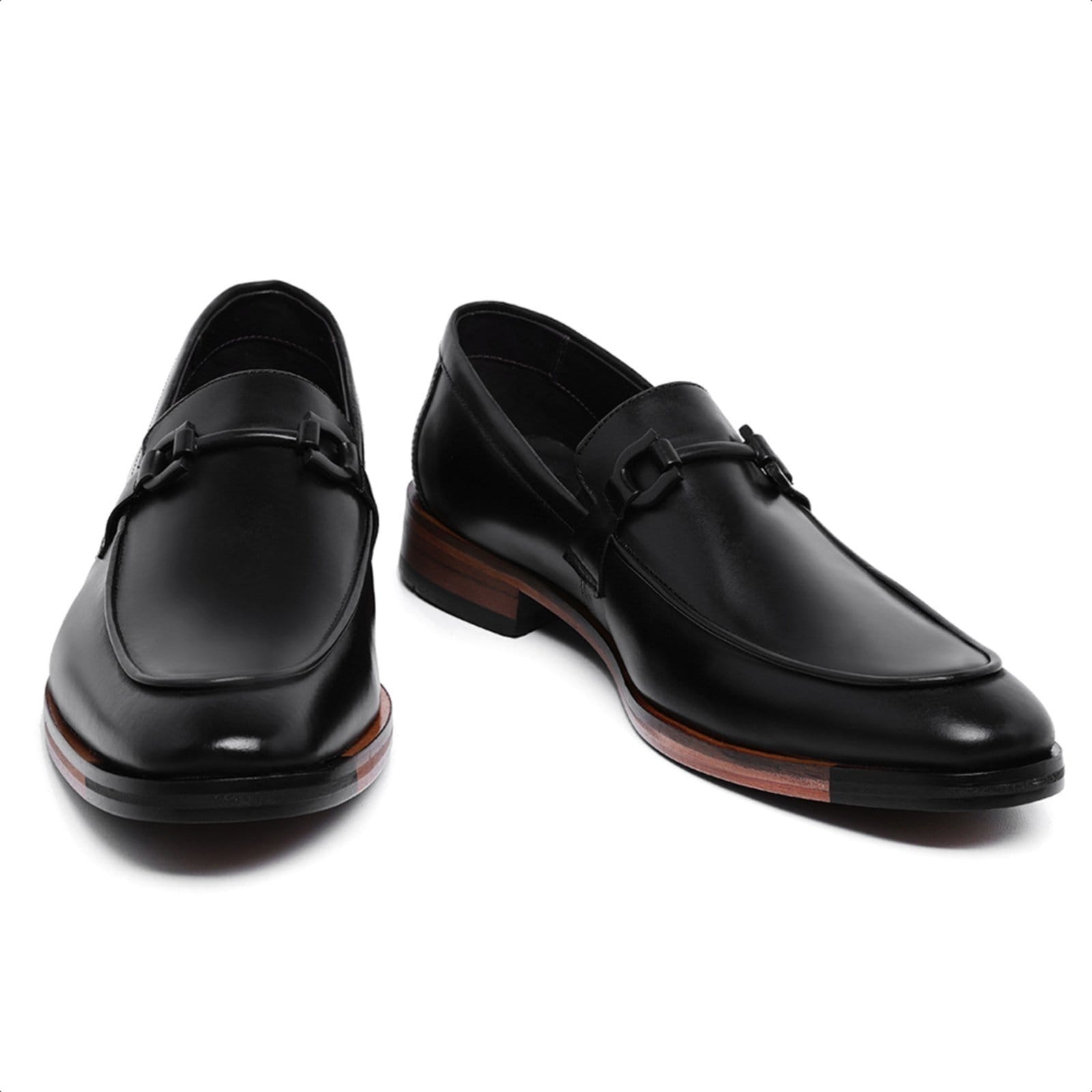 Vista 2 Sapato Social Masculino Malbork Loafer Couro Sola Couro 60495P Malbork preto