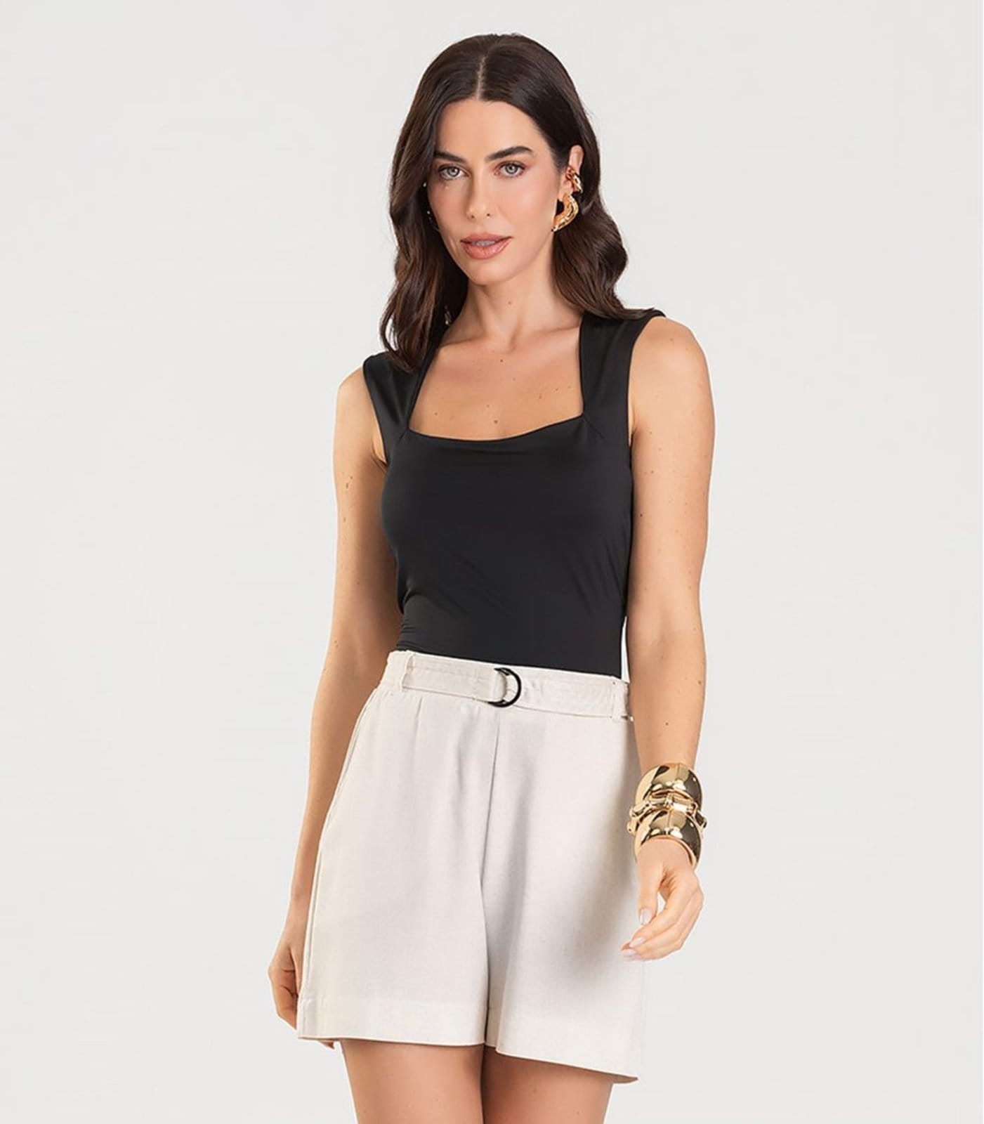 Shorts Feminino Com Cinto Dianna