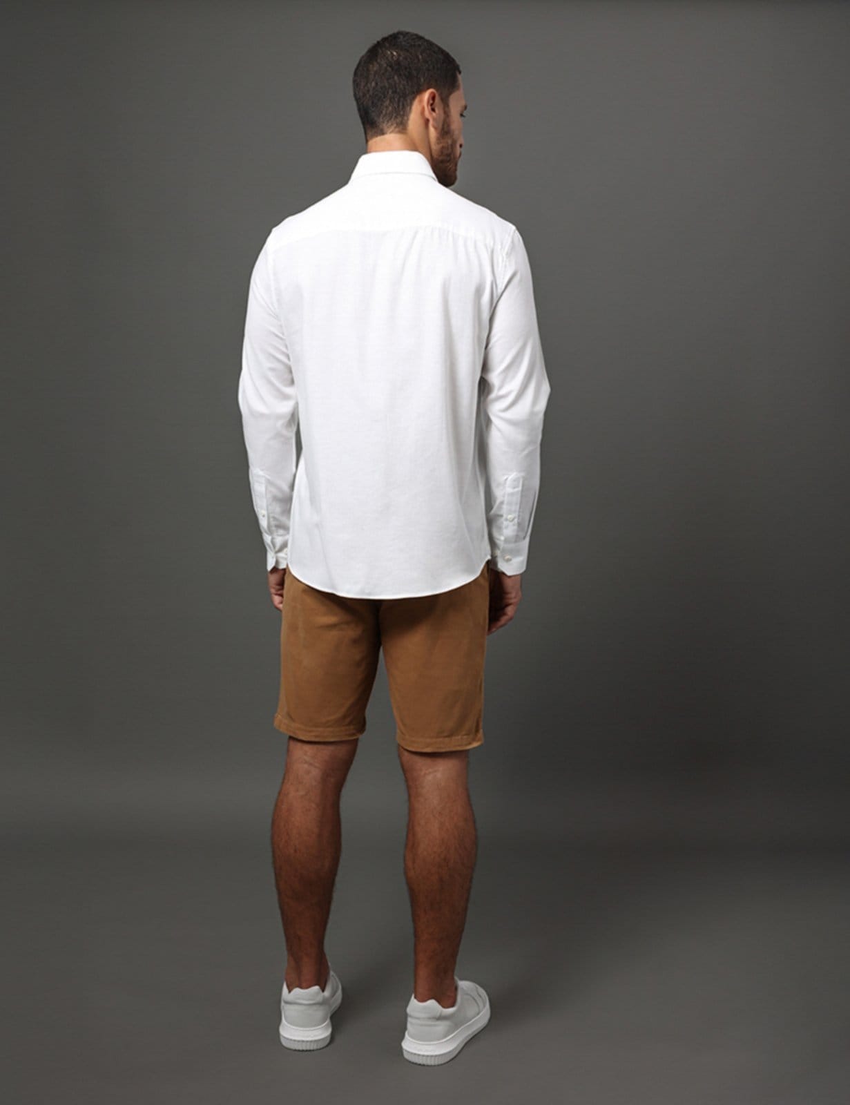 Vista 2 Camisa Masculina Button Down Calvin Klein Jeans Calvin Klein Jeans branco