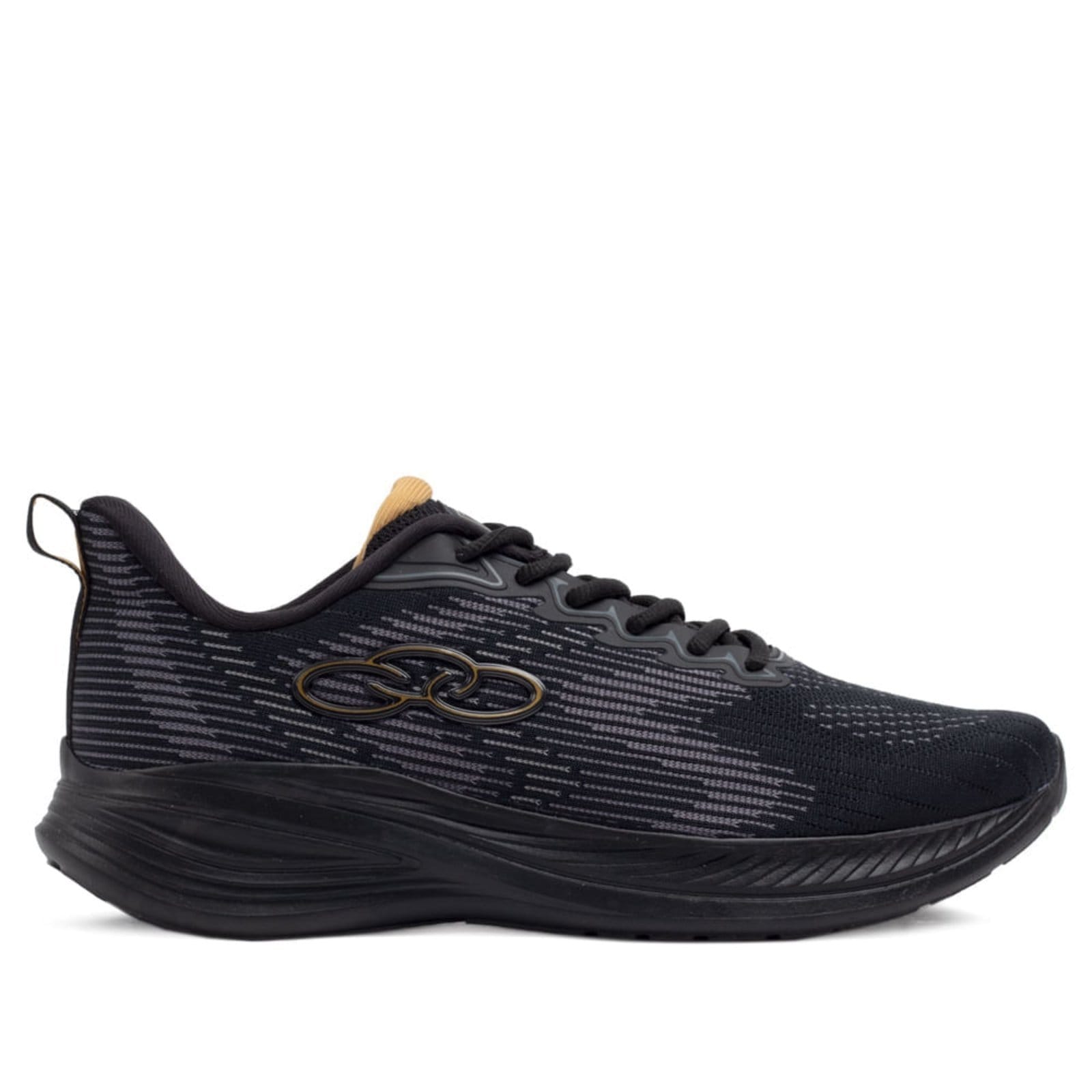 Vista 2 Tênis Masculino Olympikus Marte dourado OLYMPIKUS preto