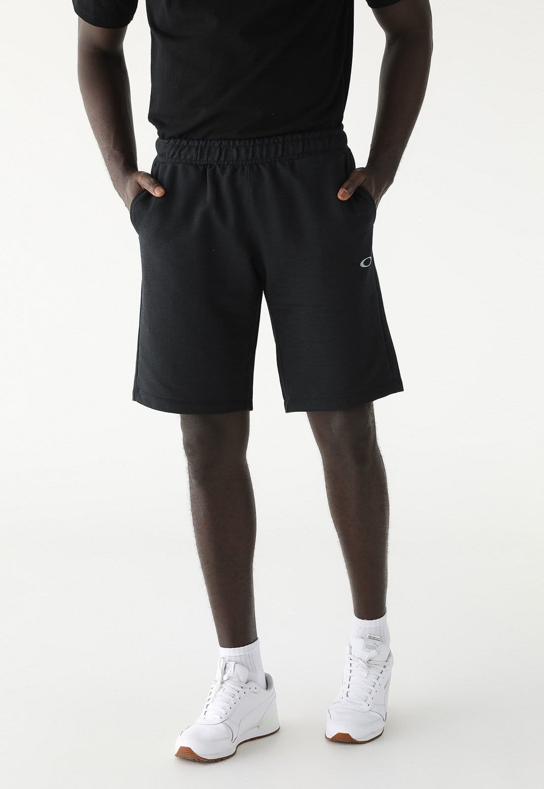 Vista 2 Bermuda de Moletom Oakley Reta Fleece Preta Oakley preto