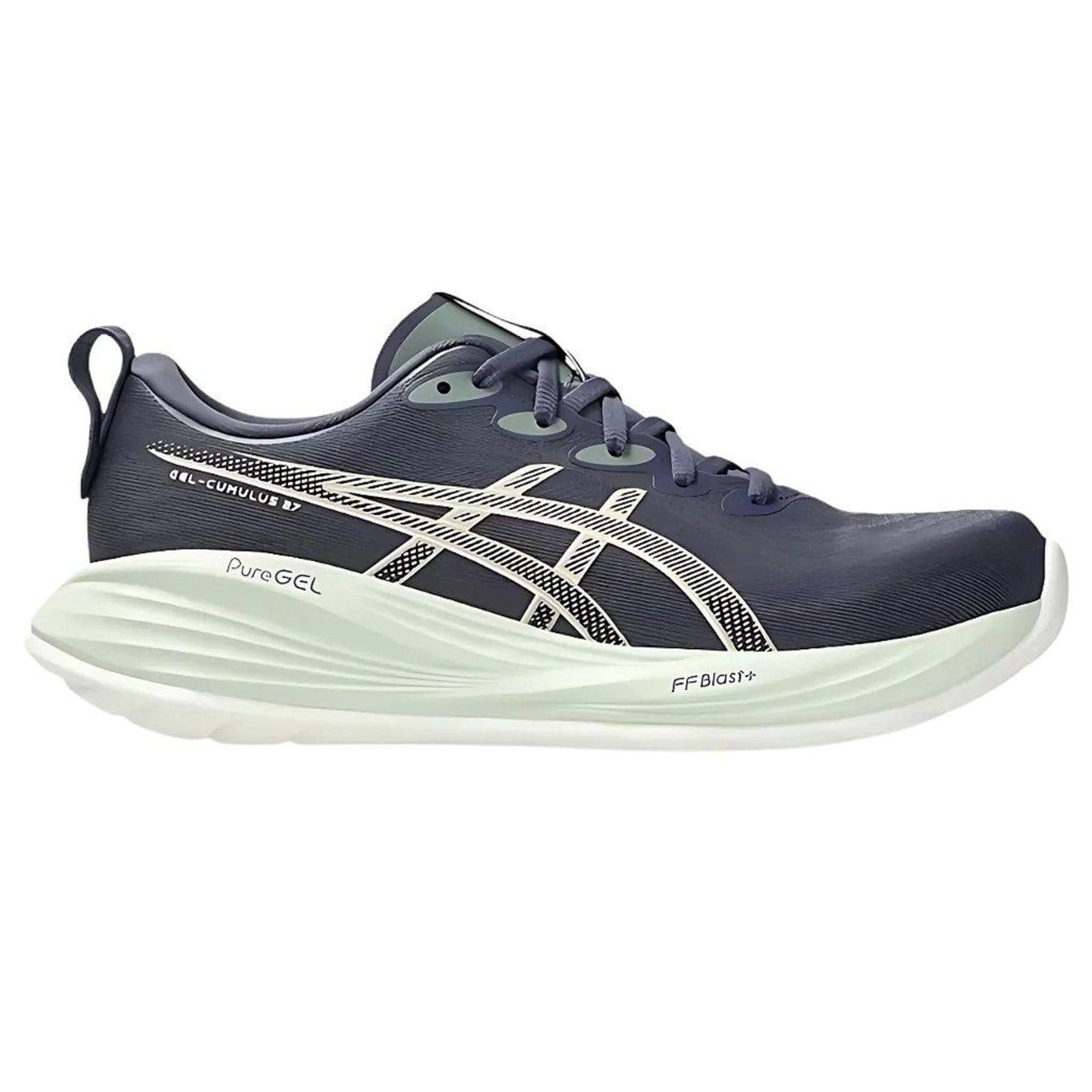 Vista principal Tenis Asics Gel-Cumulus 27 Feminino Verde ASICS azul