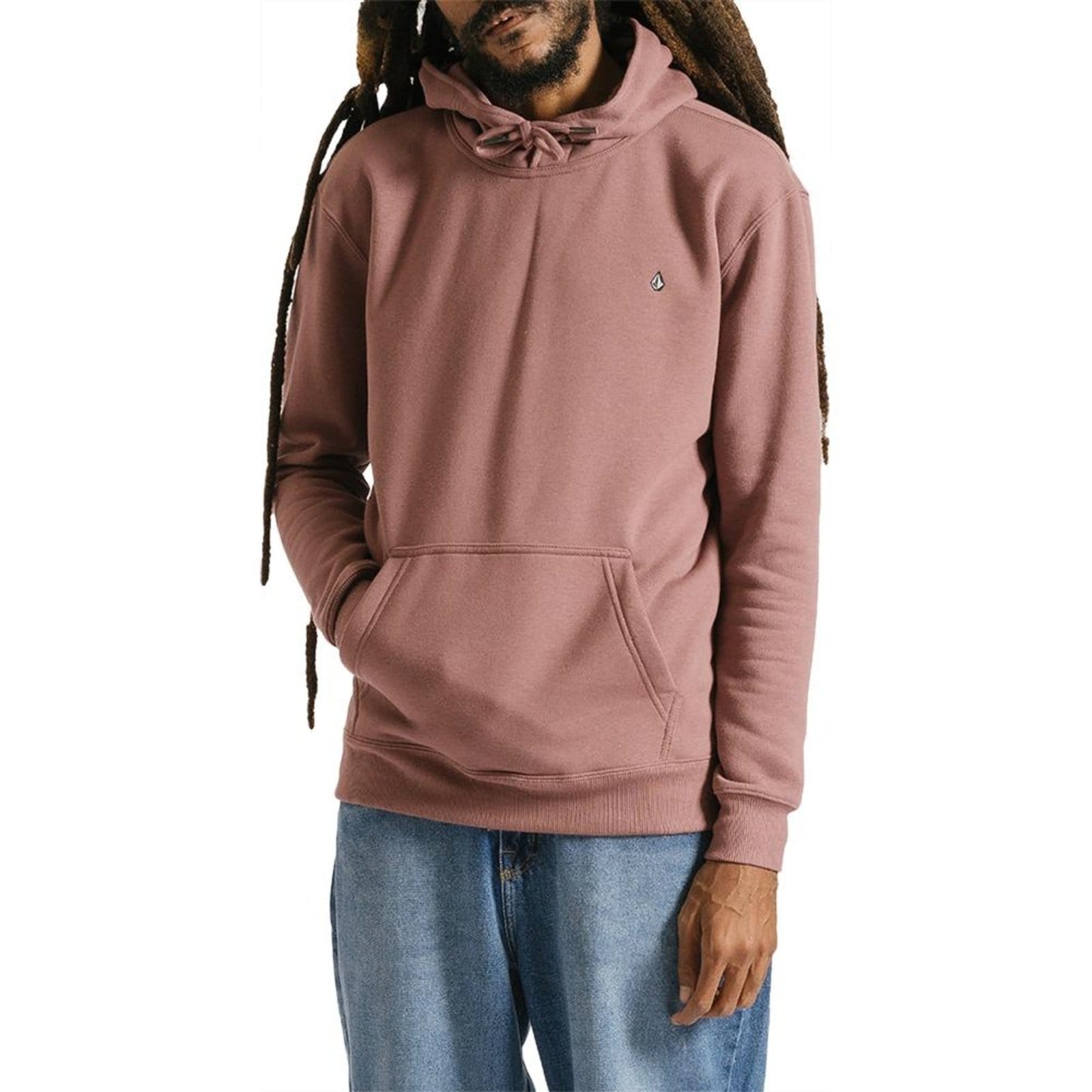 Moletom Volcom Canguru Single Stone WT24 Masculino Bordô