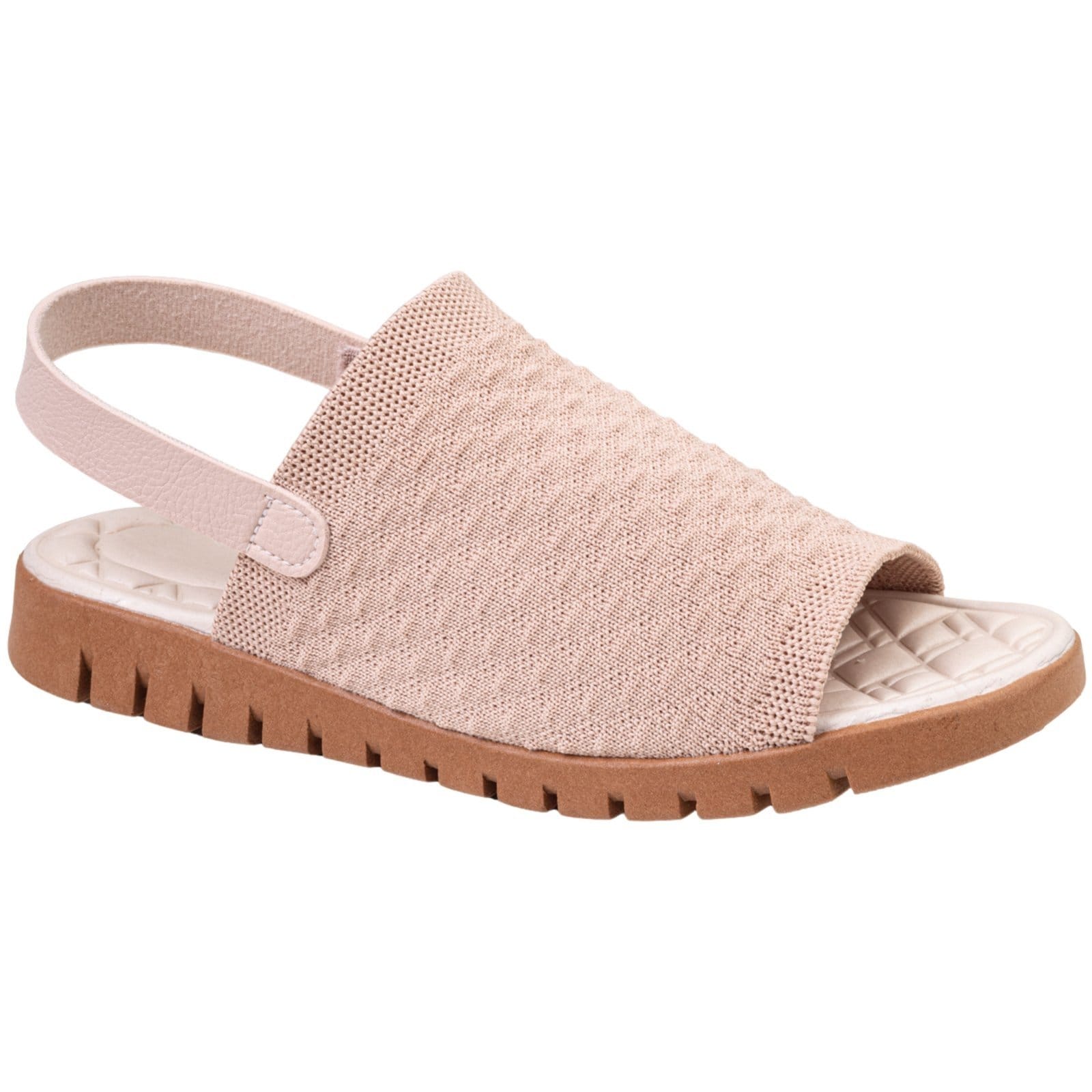 Sandália Feminina Ortopédico Knit Calce Fácil Meia Elástico Massageadora Confortável Via Angel 7603