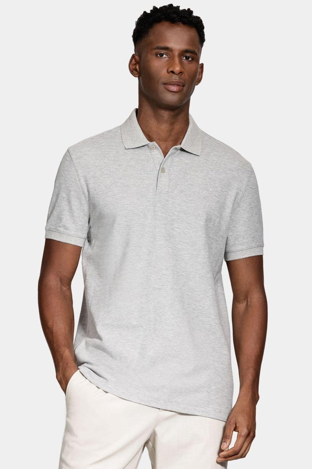 Vista 2 Polo Aramis Tshirt Melange Mescla Aramis cinza