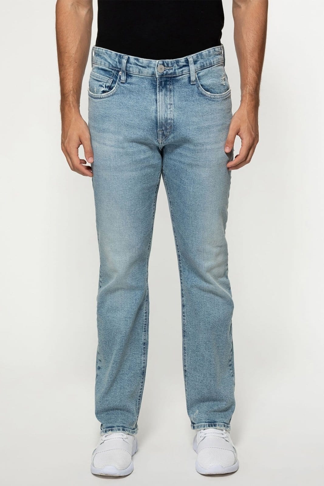 Calça Guess Jeans Regular Straight Azul Claro