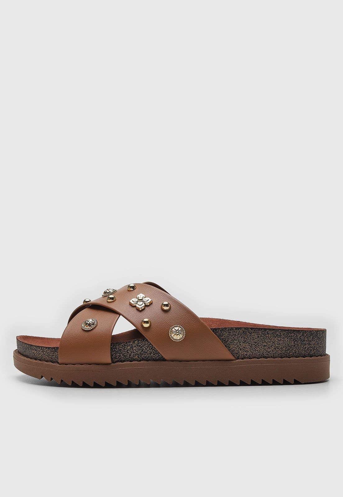 Rasteira Papete Moleca Tachas