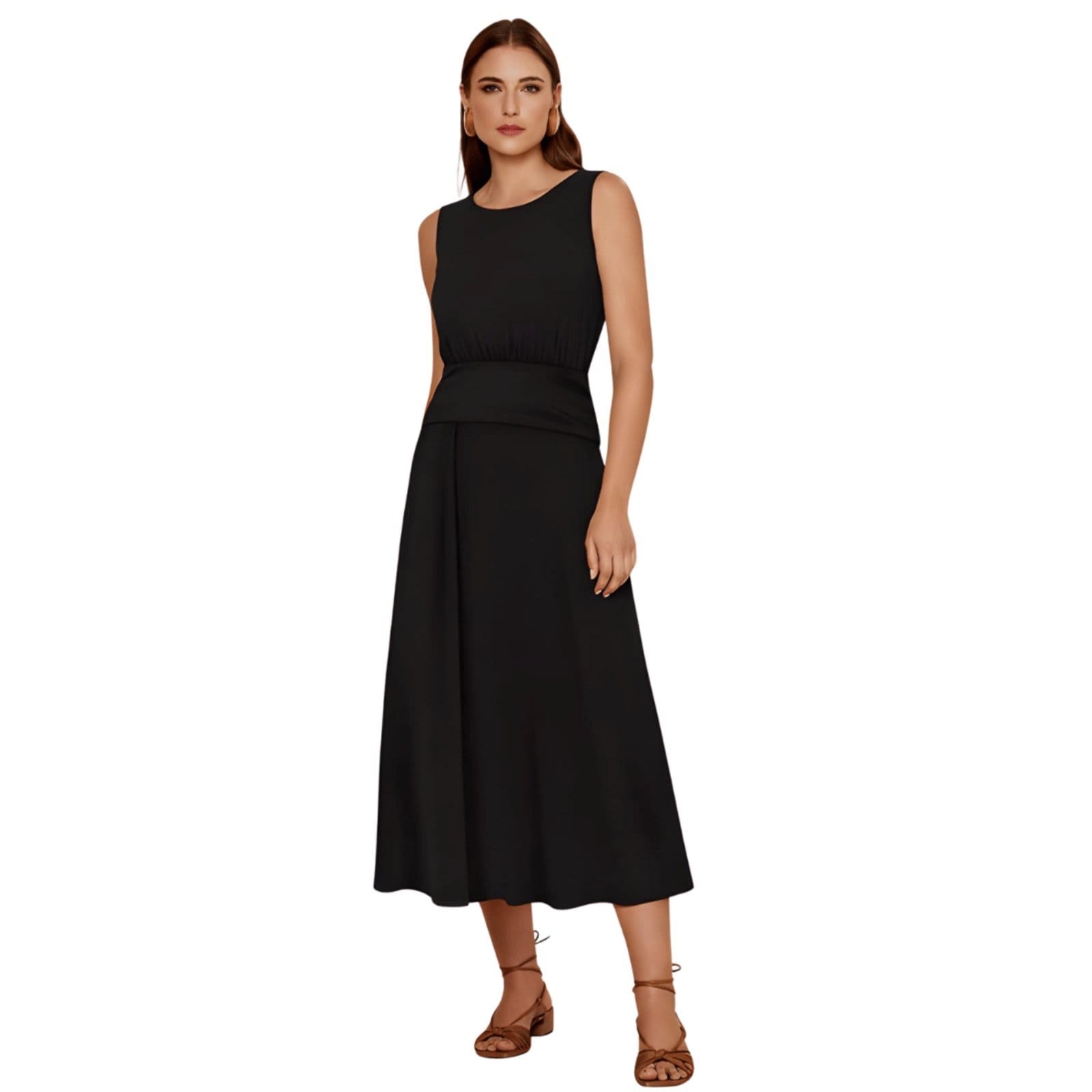 Vestido Chá Amarração Viscose