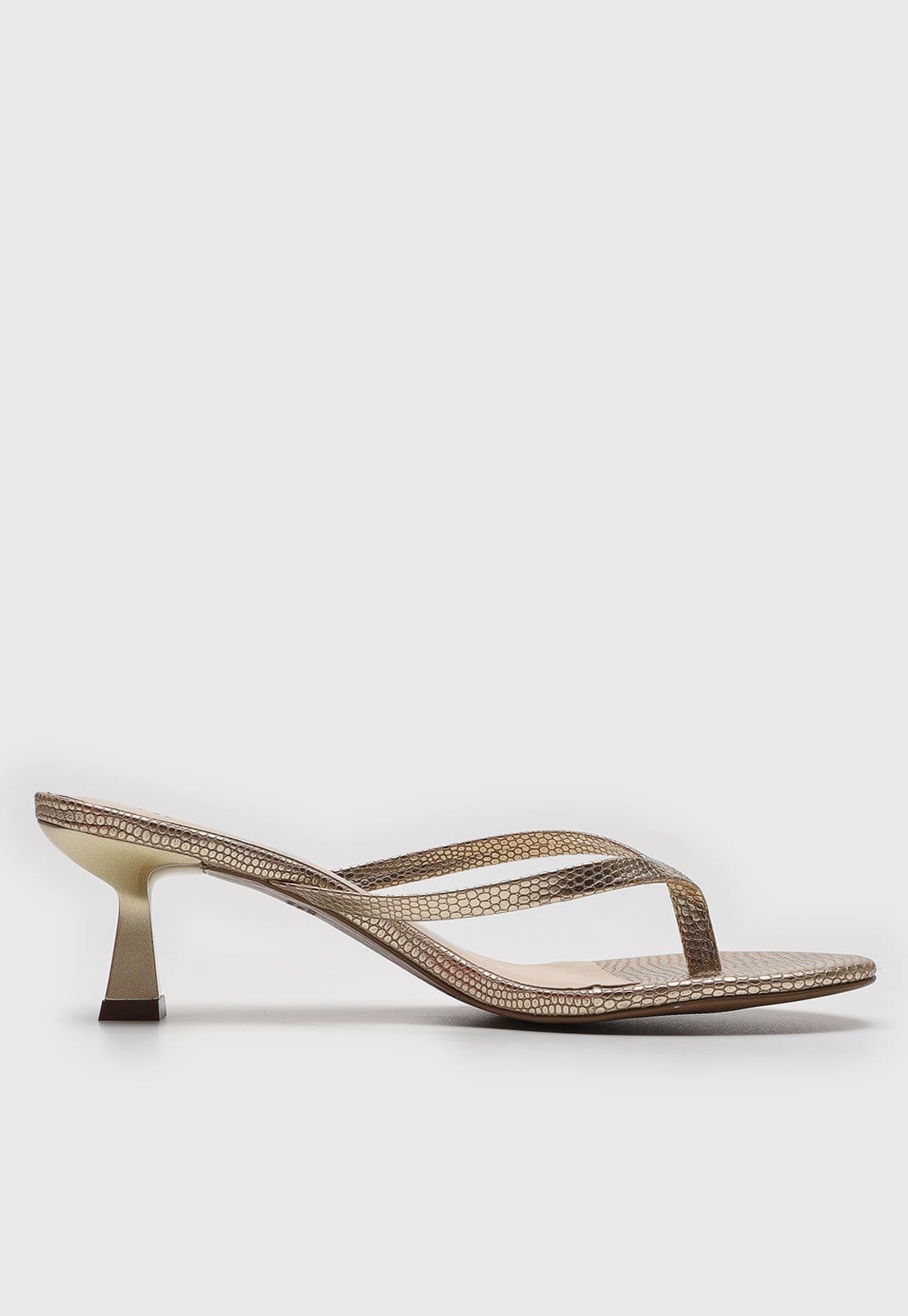 Vista 2 Tamanco cê Metalizada BEBECÊ dourado