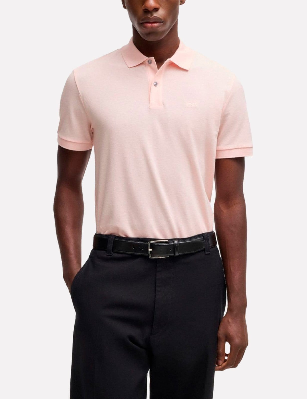 Polo Hugo Boss Masculina Regular Pallas Claro