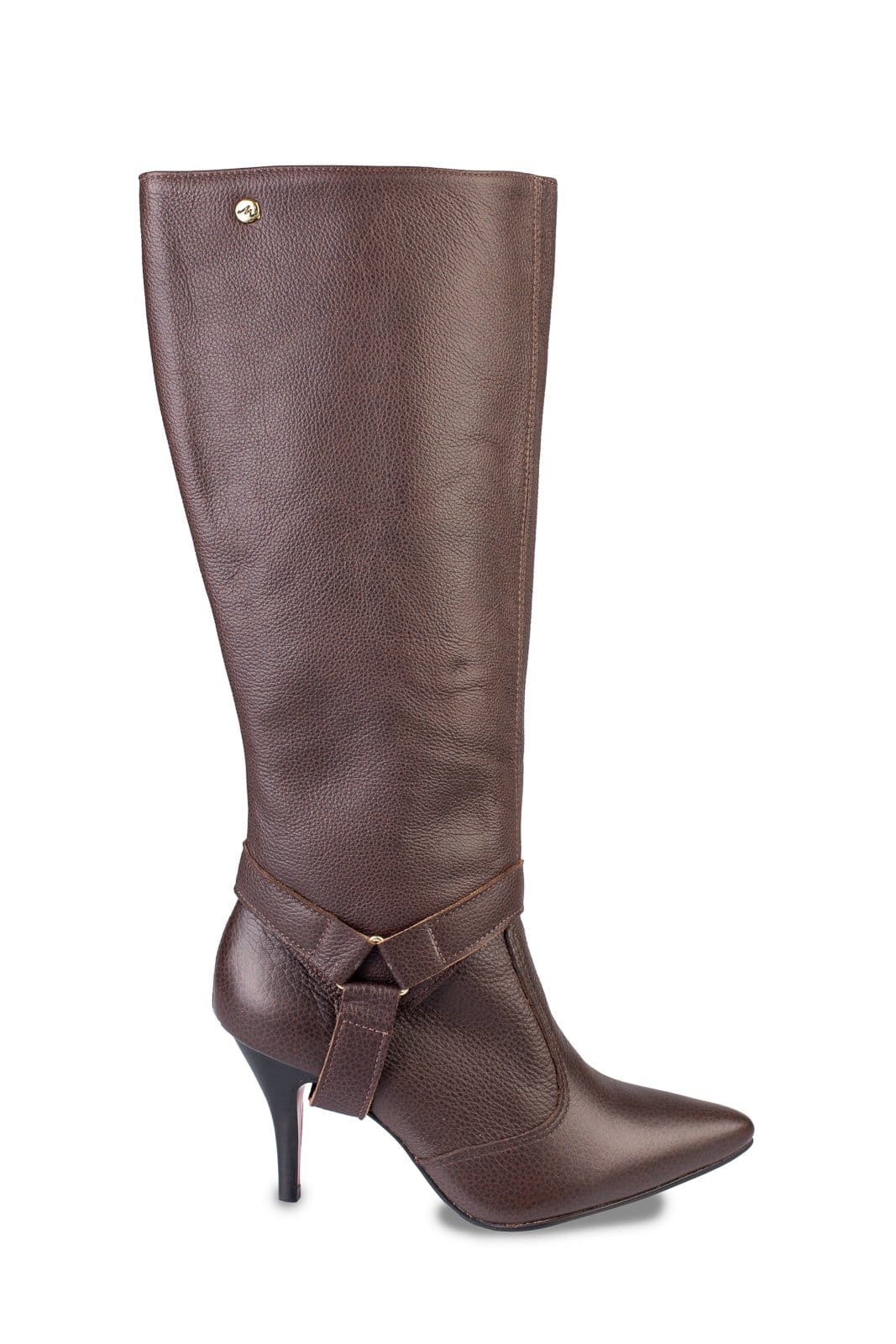 Bota Andrea Vinci de couro 2 em 1 salto fino 040