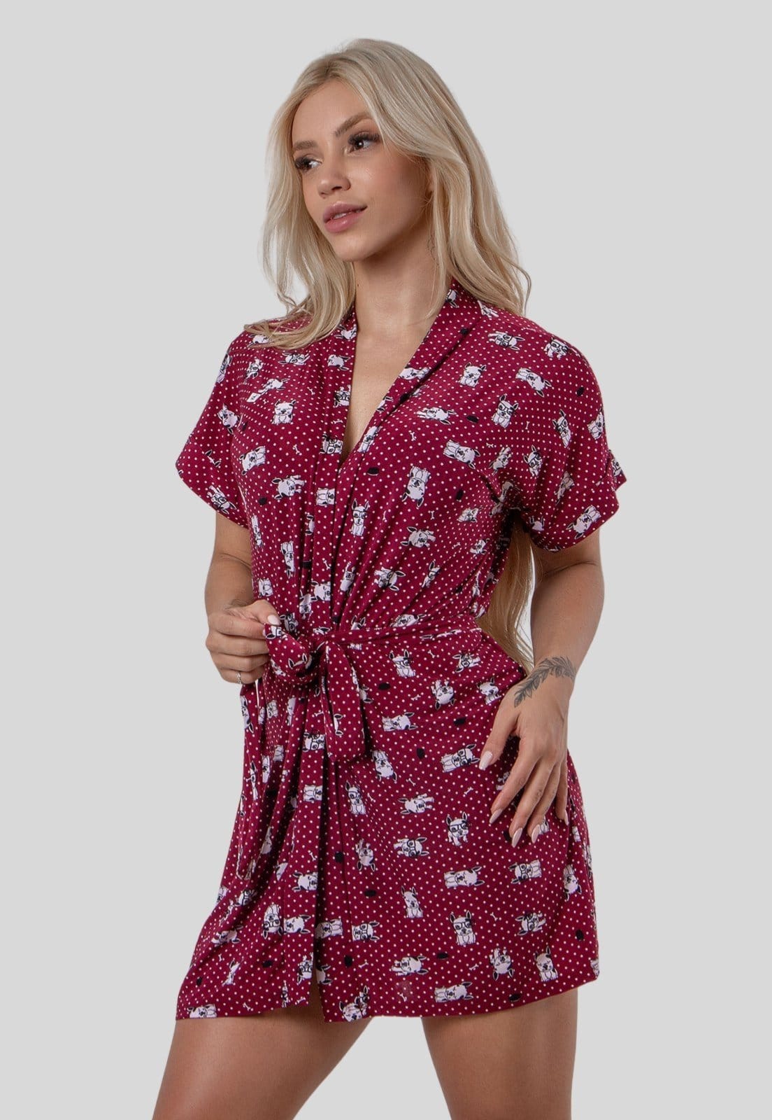 Vista 2 Robe de Liganete com Faixa Estampas Sortidas Rioutlet estampado/multicolorido