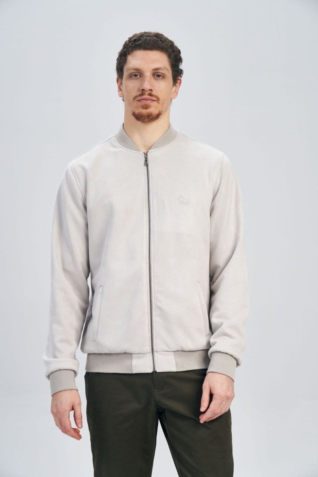 Jaqueta Bomber Suede Masculina Acostamento