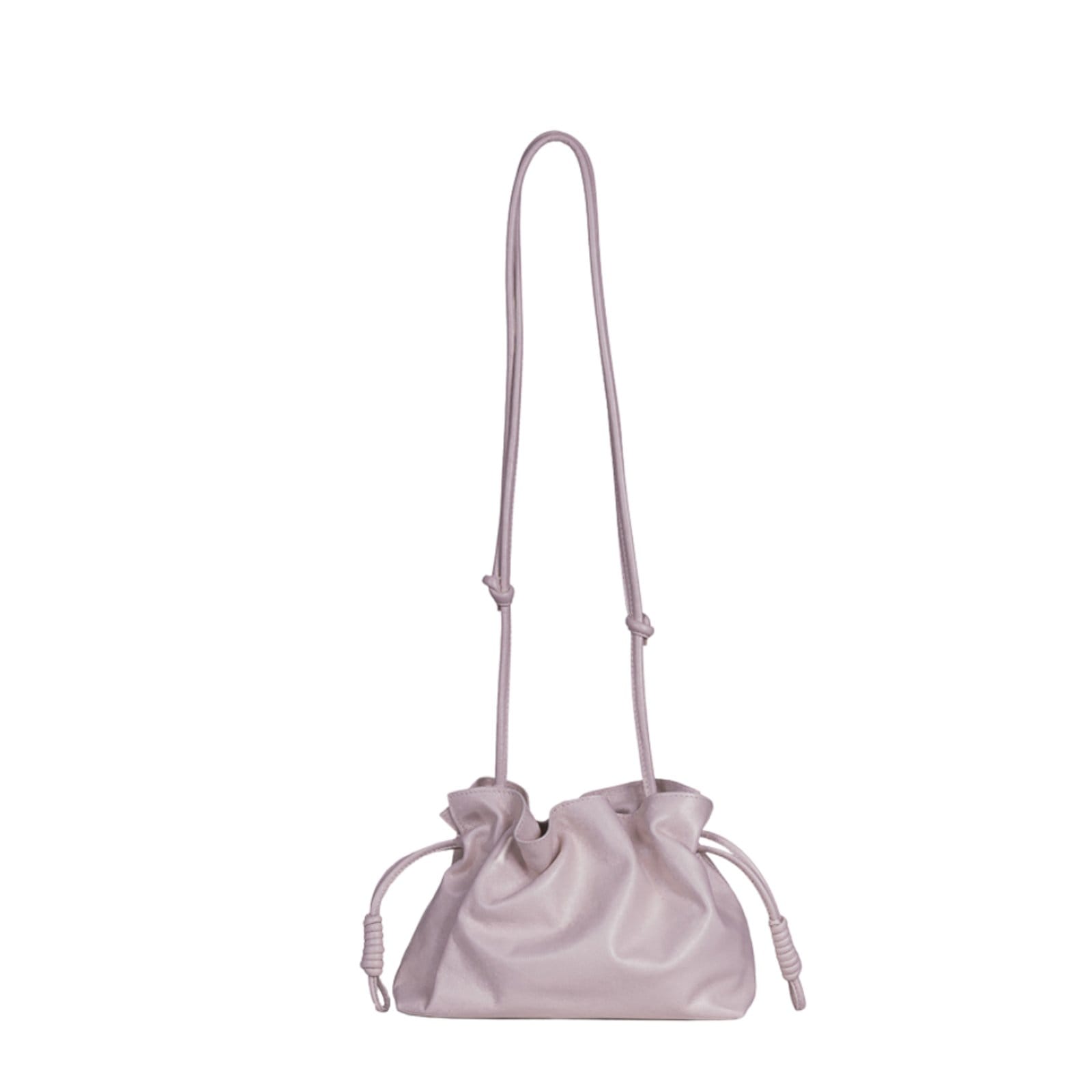 Bolsa MY.NA Saco Lorena em Couro Legítimo Off White