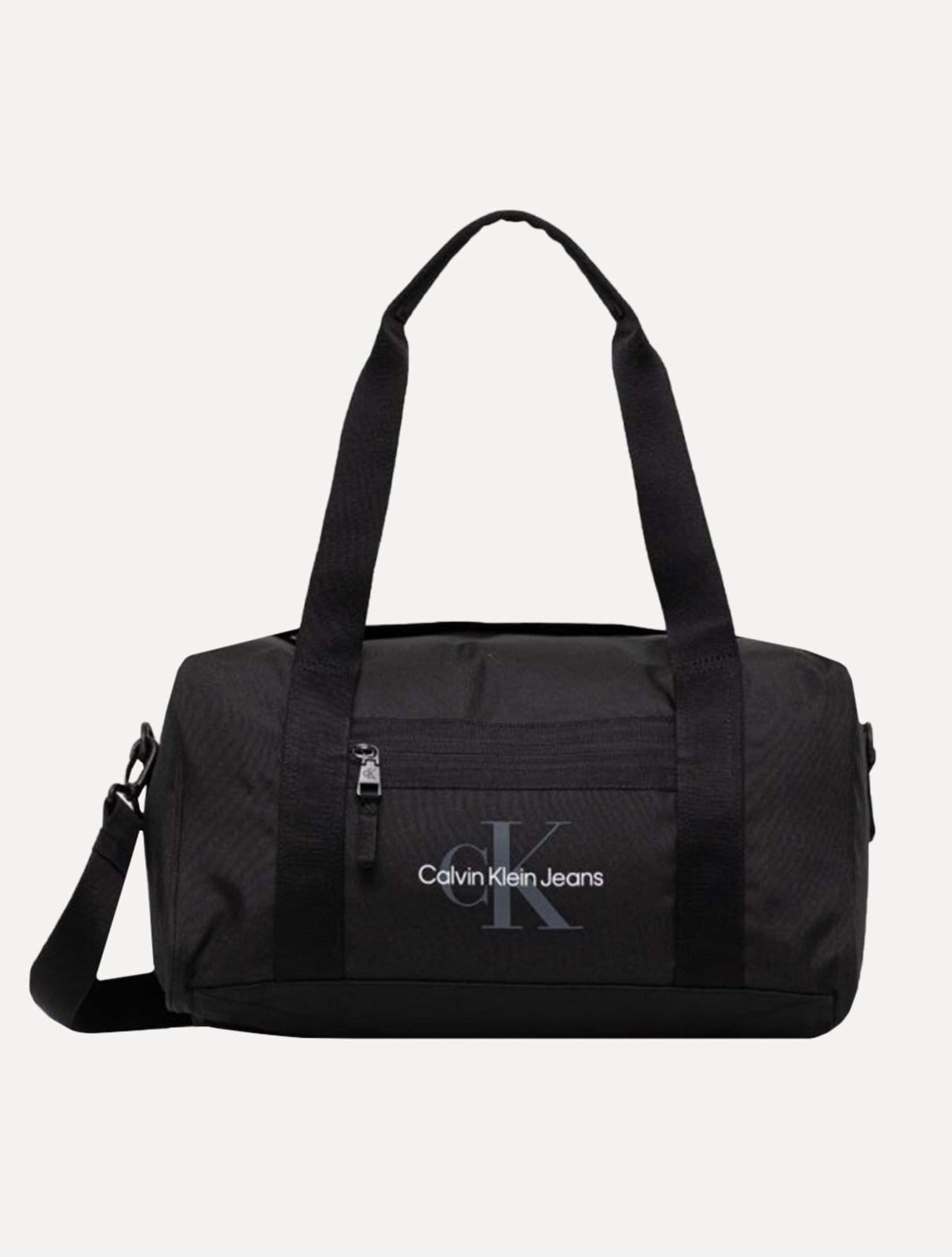Mala Calvin Klein Masculina Weekender Poliéster Logo Preta