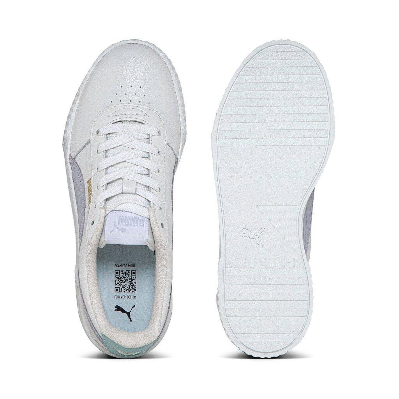 Vista 2 Tênis Puma Carina L BDP Feminino WhiteCool WeatherGold Puma branco