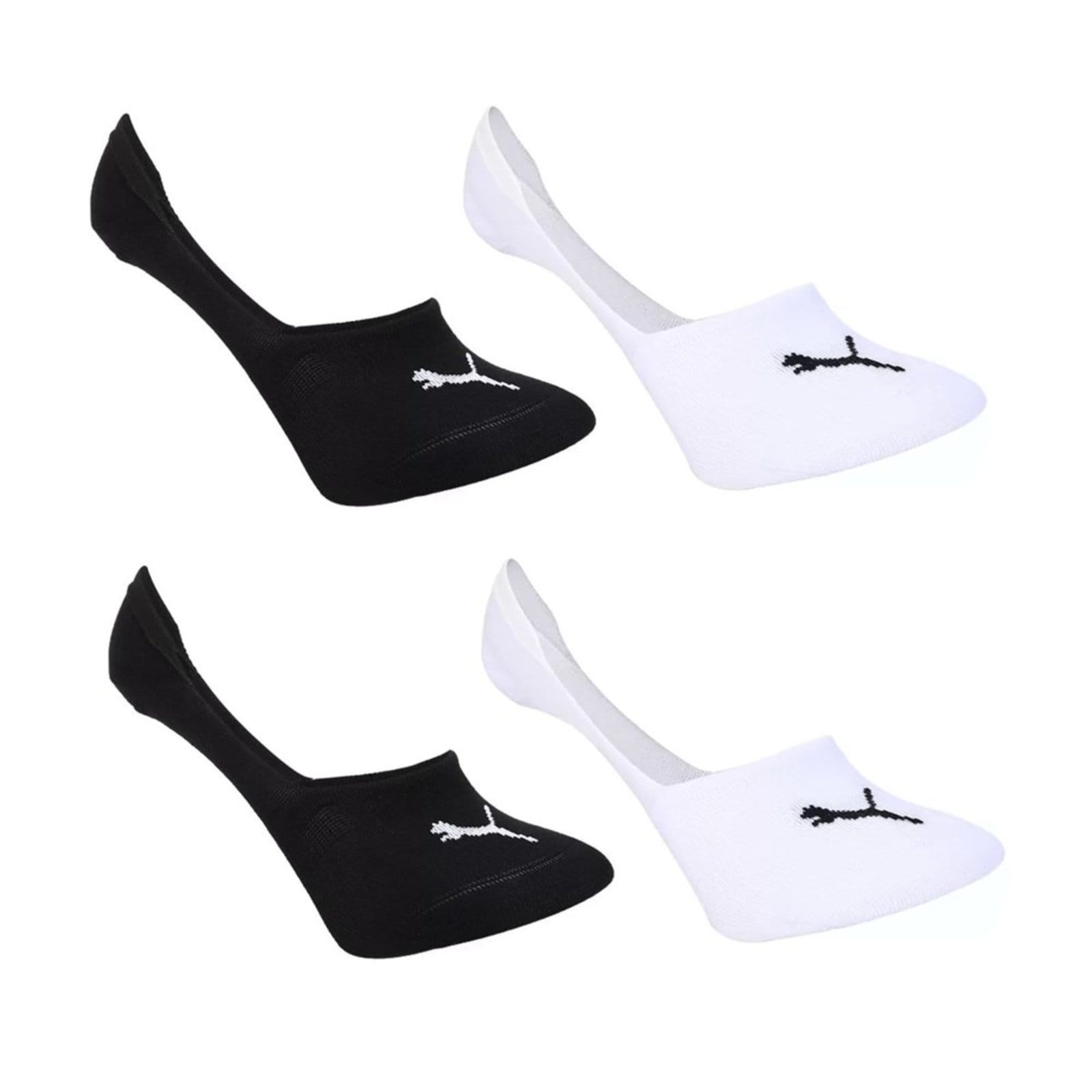 Kit 4 Pares de Meia Puma Sapatilha Invisível Feminino e Branco