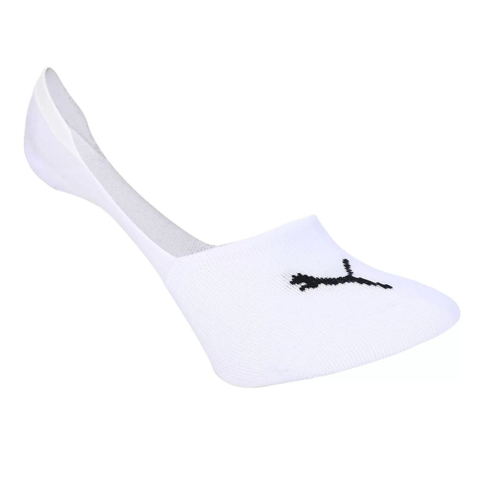 Vista 2 Kit 4 Pares de Meia Puma Sapatilha Invisível Feminino e Branco Puma preto