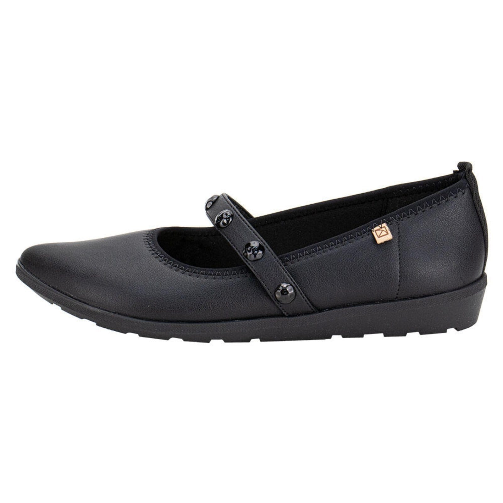 Vista 2 Sapatilha Feminina Flat Piccadilly 295002 0082950 Piccadilly preto
