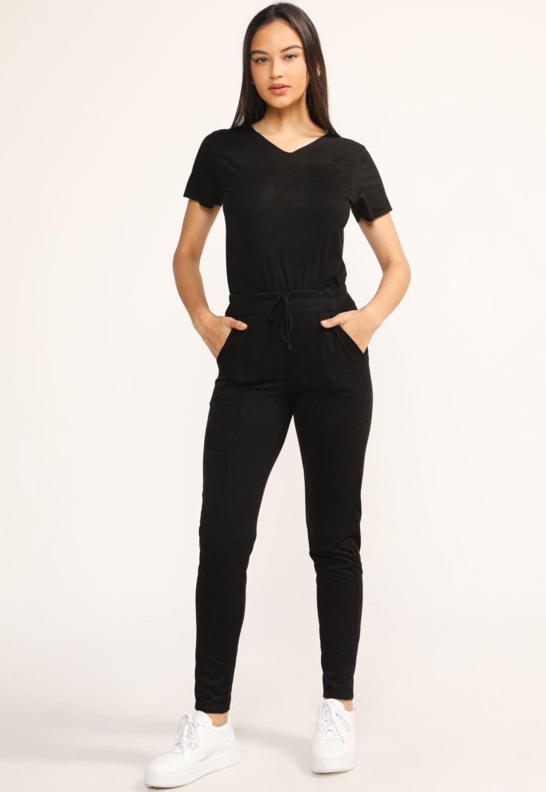 Conjunto Feminino D Bell Outlet Fashion Suede Manga Curta