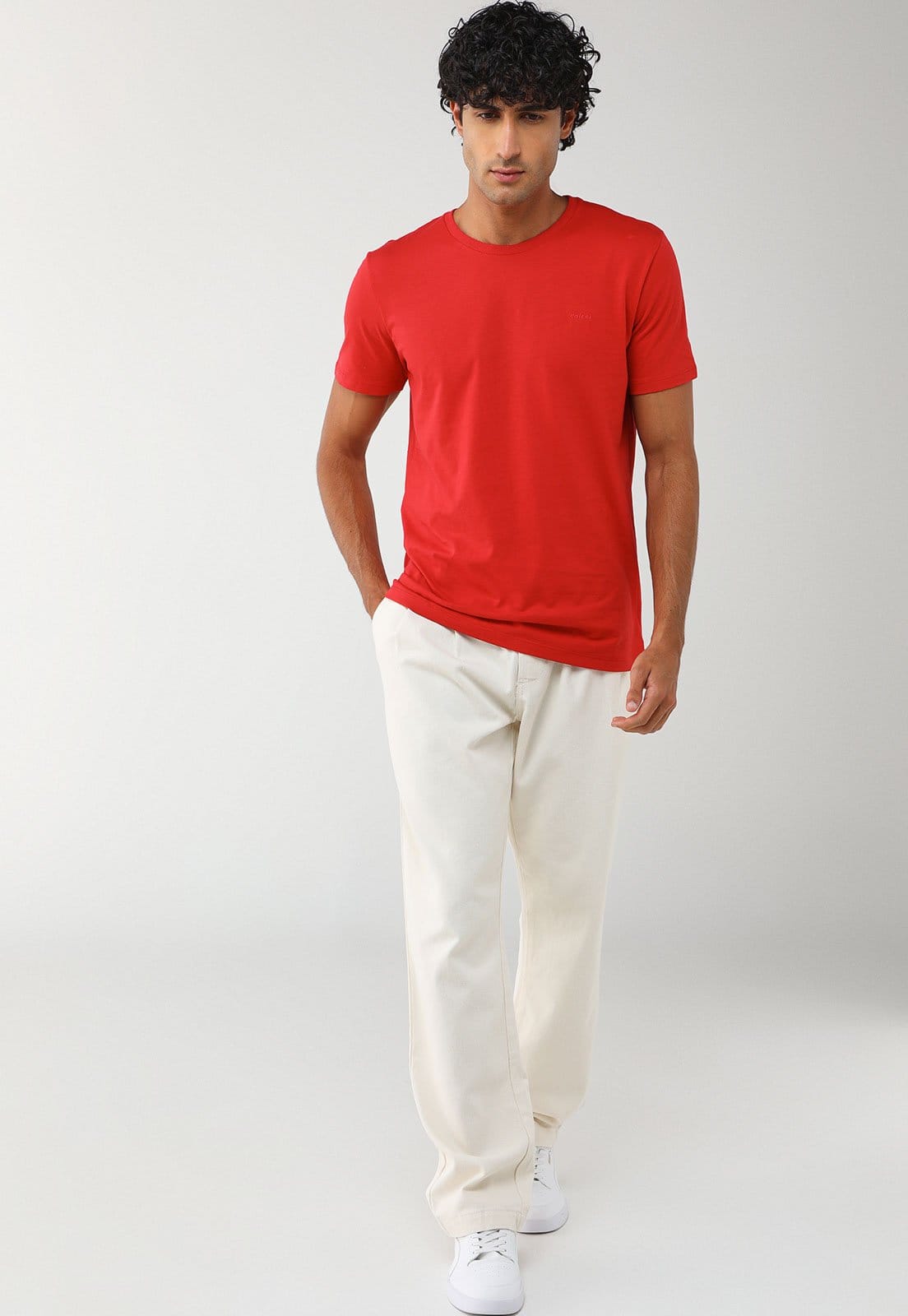 Vista 2 Calça Sarja Reta Masculina Colcci Off-White Colcci off-white white