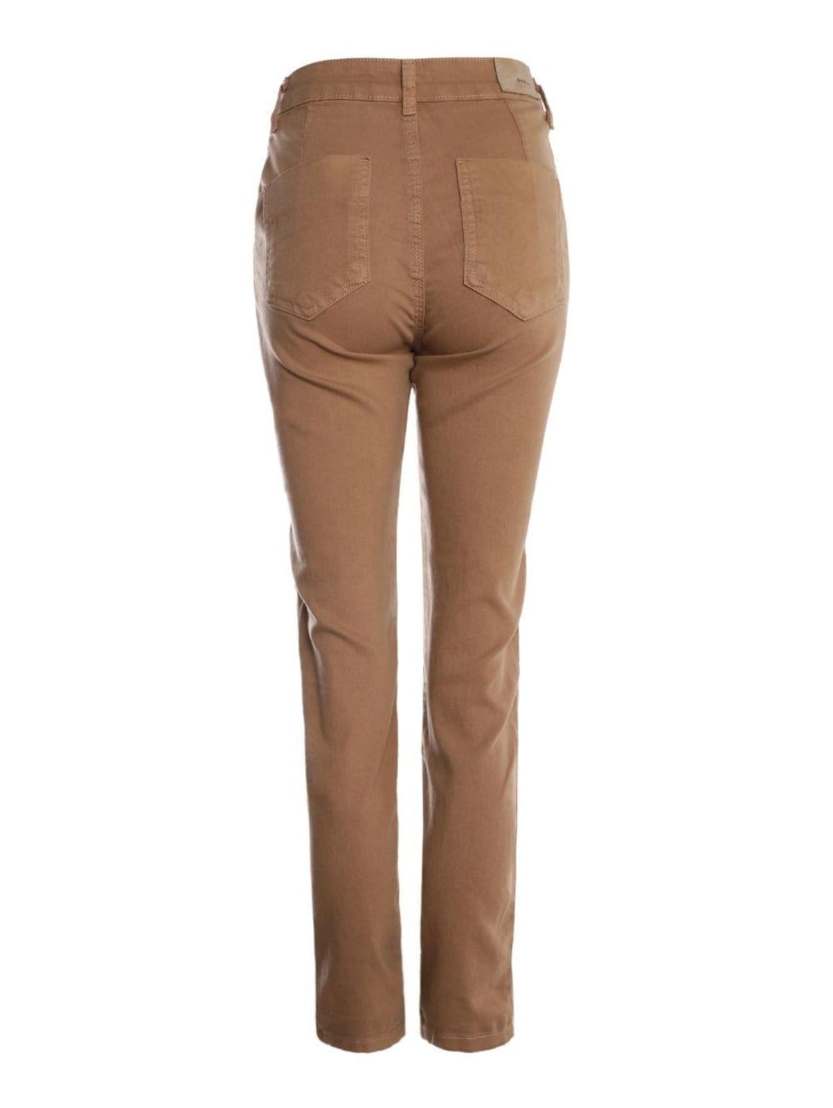 Vista 2 Calça Sarja Reta Sawary Feminina MARROM Sawary unico