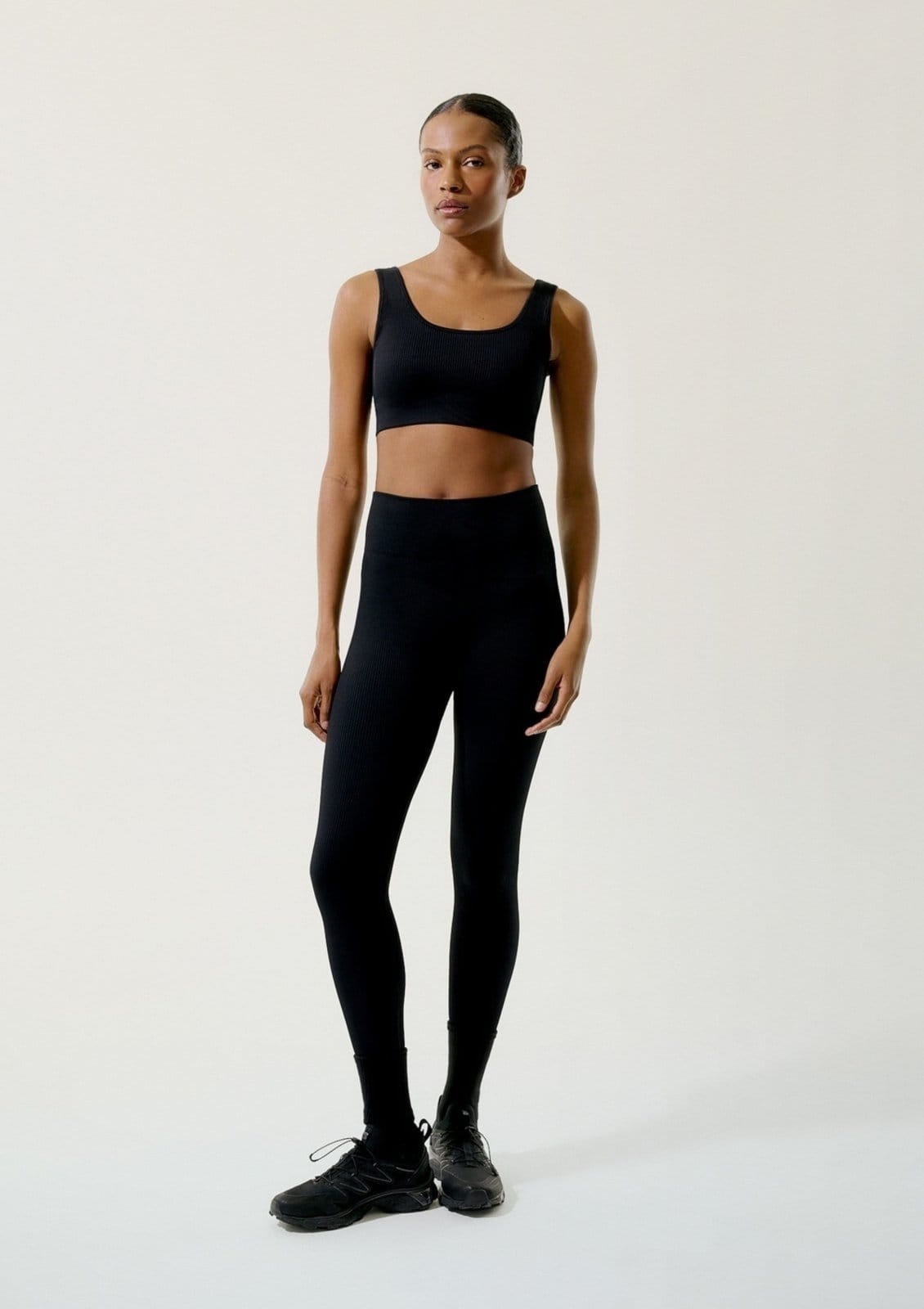 Calça Legging Feminina Canelada Sem Costura