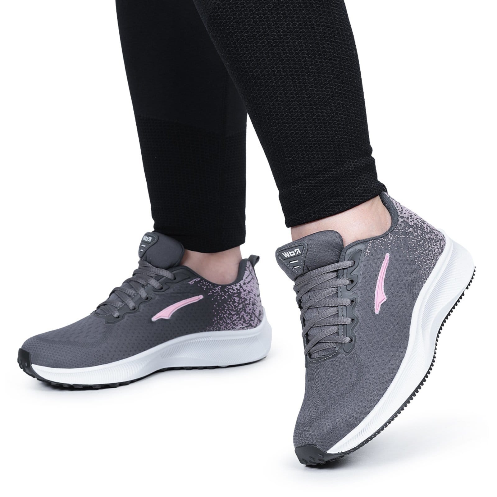 Vista 2 Tenis Caminhada Feminino Academia Esportivo Grafite/Rosa Yes Basic cinza rosa