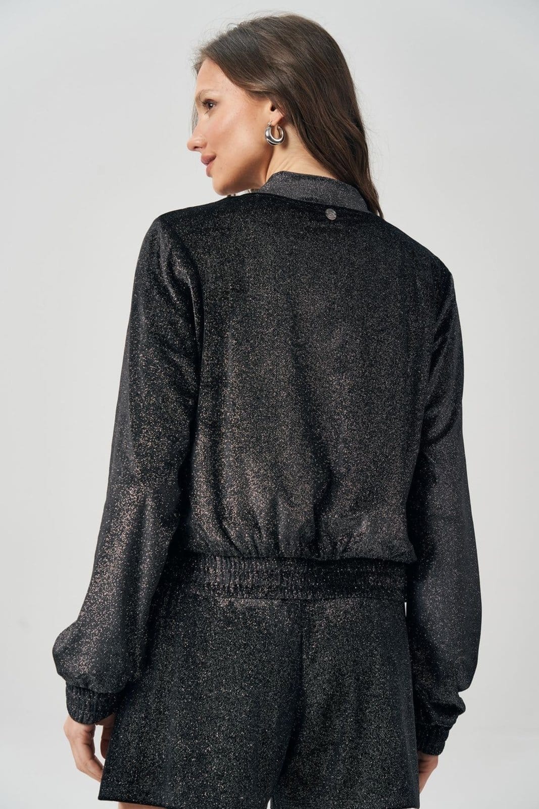 Vista 2 Jaqueta Shiny Feminina Acostamento ACOSTAMENTO MASCULINO preto