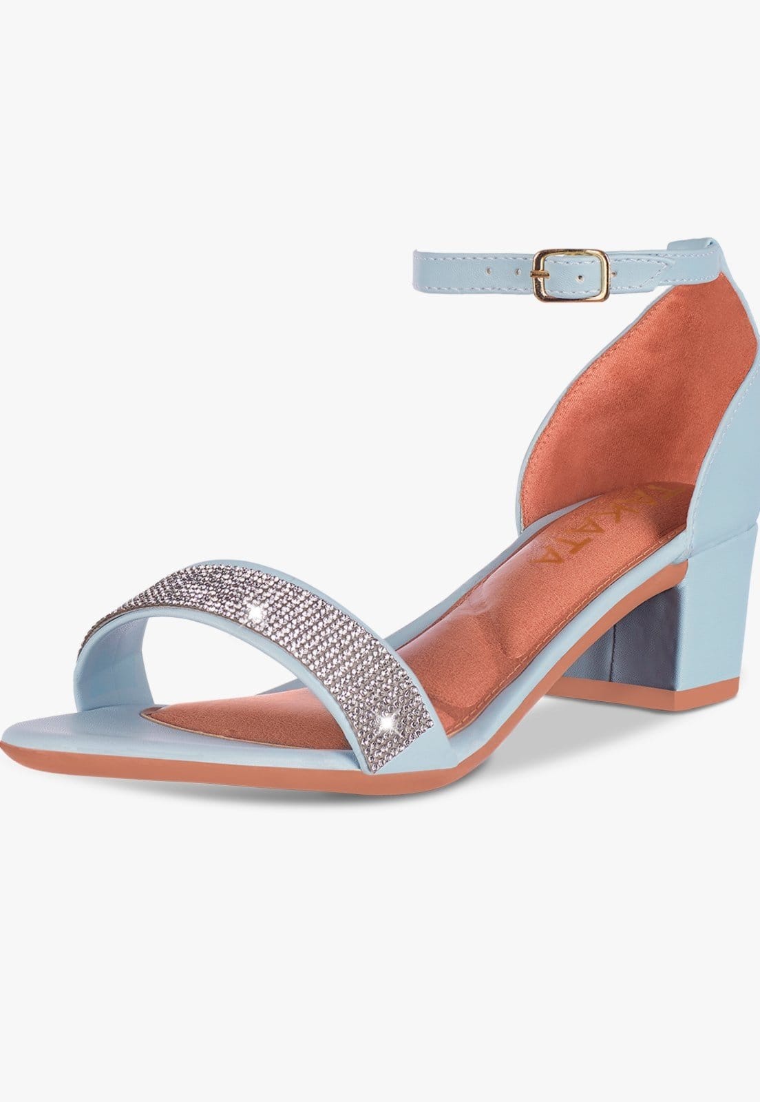 Sandália Feminina Salto Quadrado Grosso Bloco Baixo Verniz Strass brilho Confortável elegante Festa claro