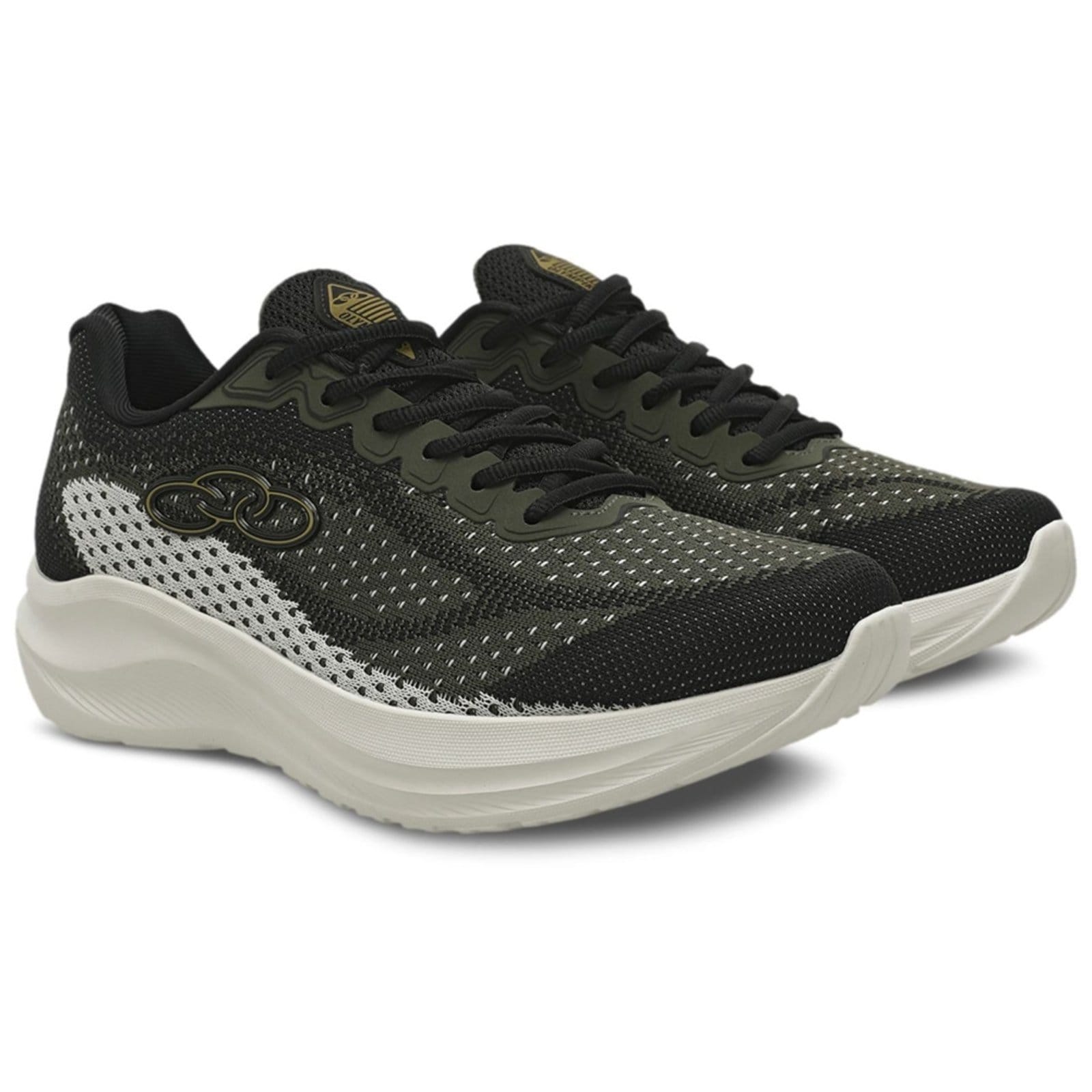 Vista 2 Tênis Olympikus Soma Masculino Casual Moda Presente 43524237 Preto/Verde OLYMPIKUS preto verde