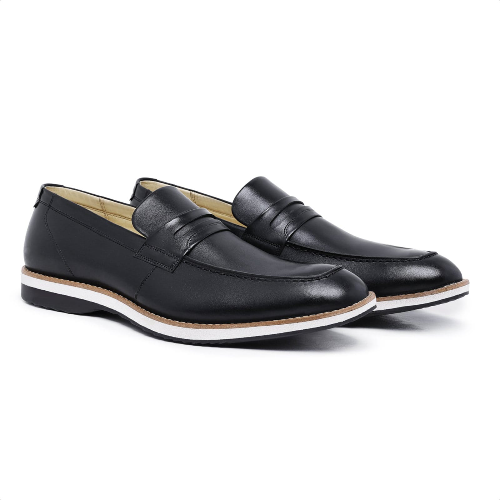 Vista 2 Sapato Casual Loafer em Couro Paulo Vieira cor Paulo Vieira Homem preto