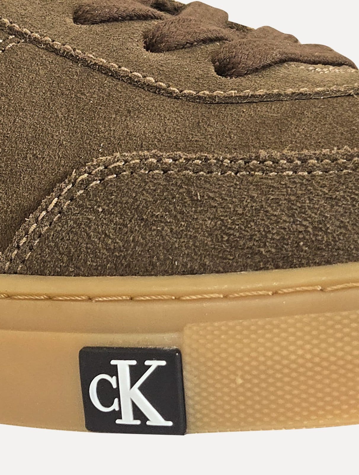Vista 2 Tênis Calvin Klein Masculino Project Camurça Terra Calvin Klein marrom