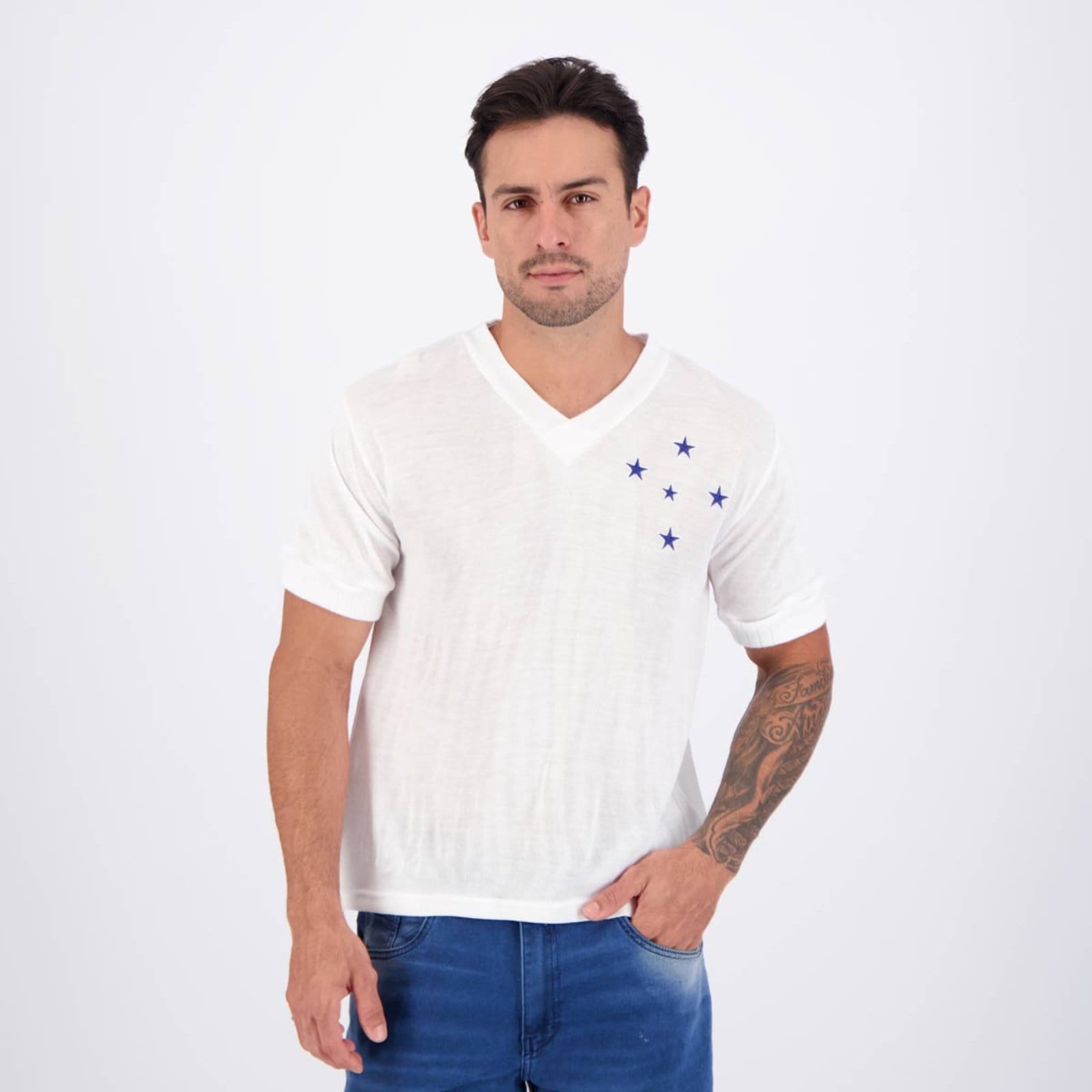 Camisa Cruzeiro Retrô 1966 Branca