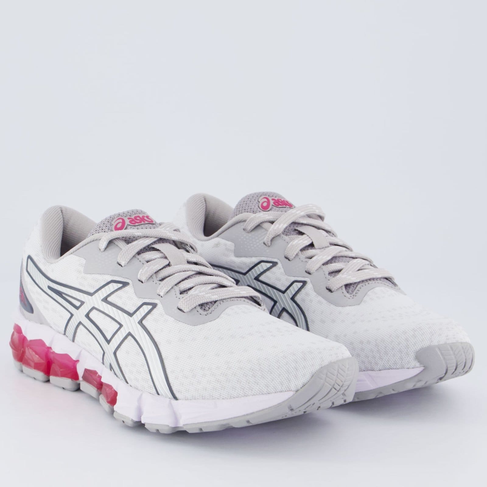 Vista 2 Tênis Asics Gel Quantum 180 Fly Feminino e Cinza ASICS branco