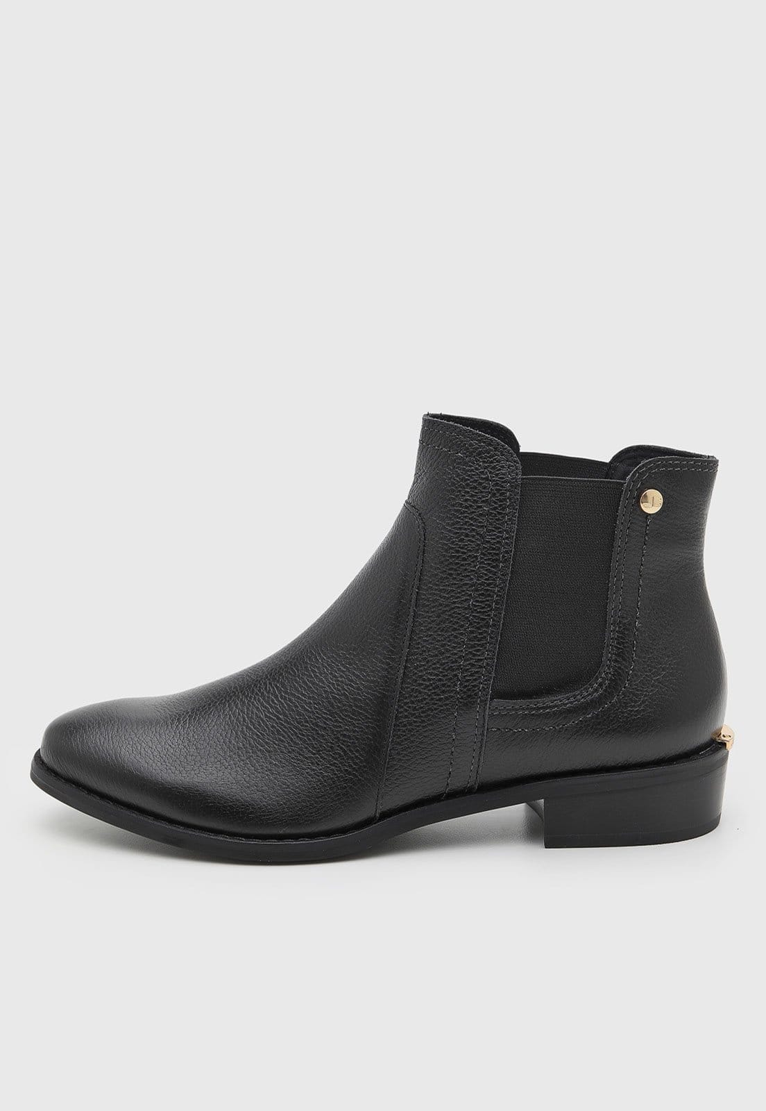 Bota Feminina Jorge Bischoff Cano Baixo Preta