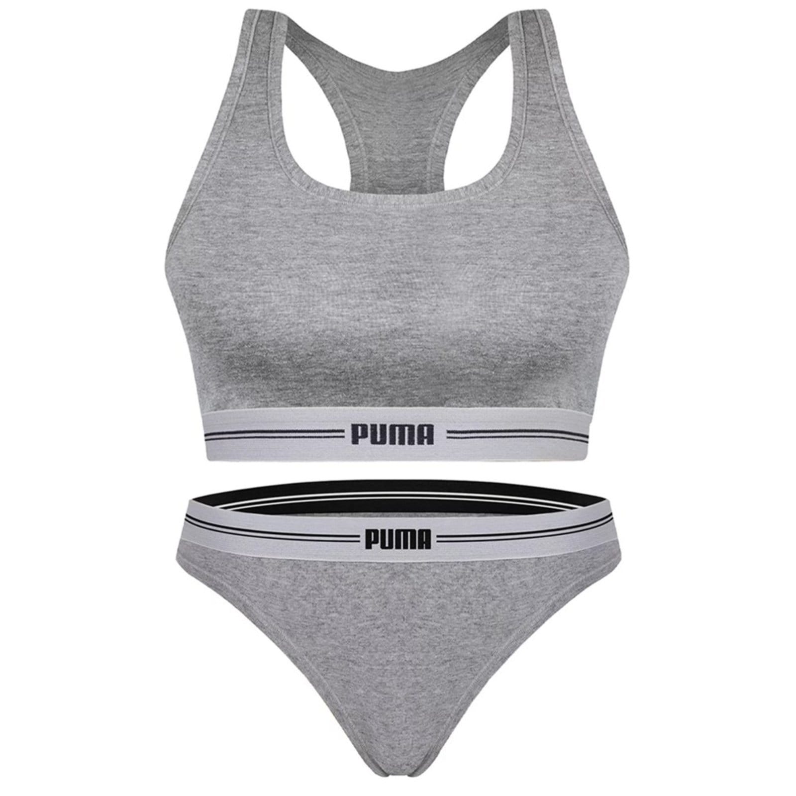 Kit Puma Top Nadador + Calcinha Biquíni Feminino