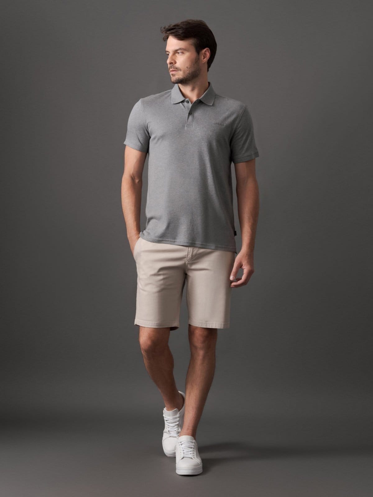 Polo Masculina Liquid Touch Calvin Klein - Mescla